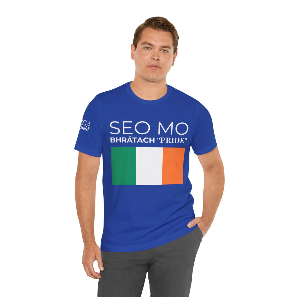 Irish Pride Unisex Short Sleeve Tee, St. Patrick's Day Shirt, Casual Wear, Unisex Tee, Comfortable Summer Top, Gift for Her/Him - Mega Movement