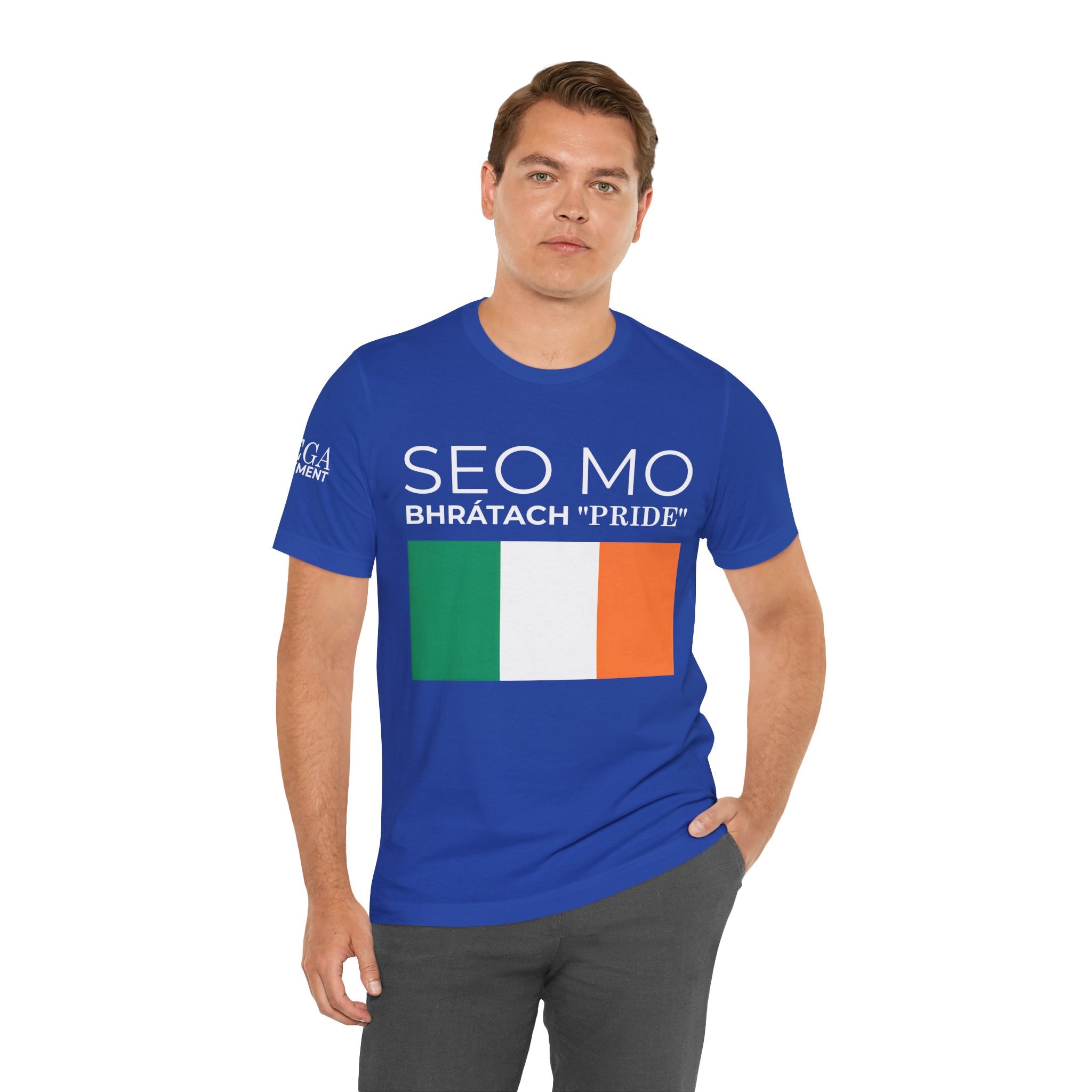 Irish Pride Unisex Short Sleeve Tee, St. Patrick's Day Shirt, Casual Wear, Unisex Tee, Comfortable Summer Top, Gift for Her/Him - Mega Movement