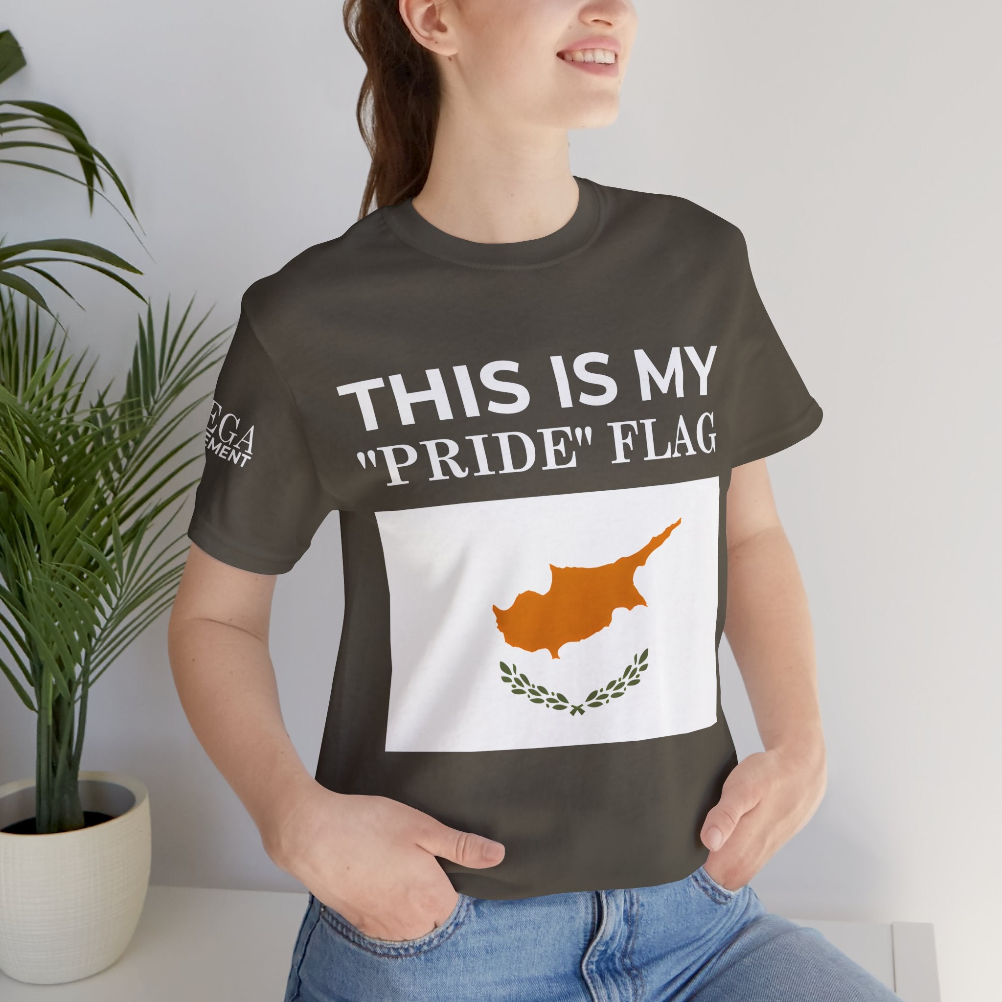 Cyprus Pride Flag Tee, Unisex Pride T-Shirt, Patriotic Shirt, Cyprus Flag Apparel, Festival Wear, Gift for Allies, Summer Fashion - Mega Movement