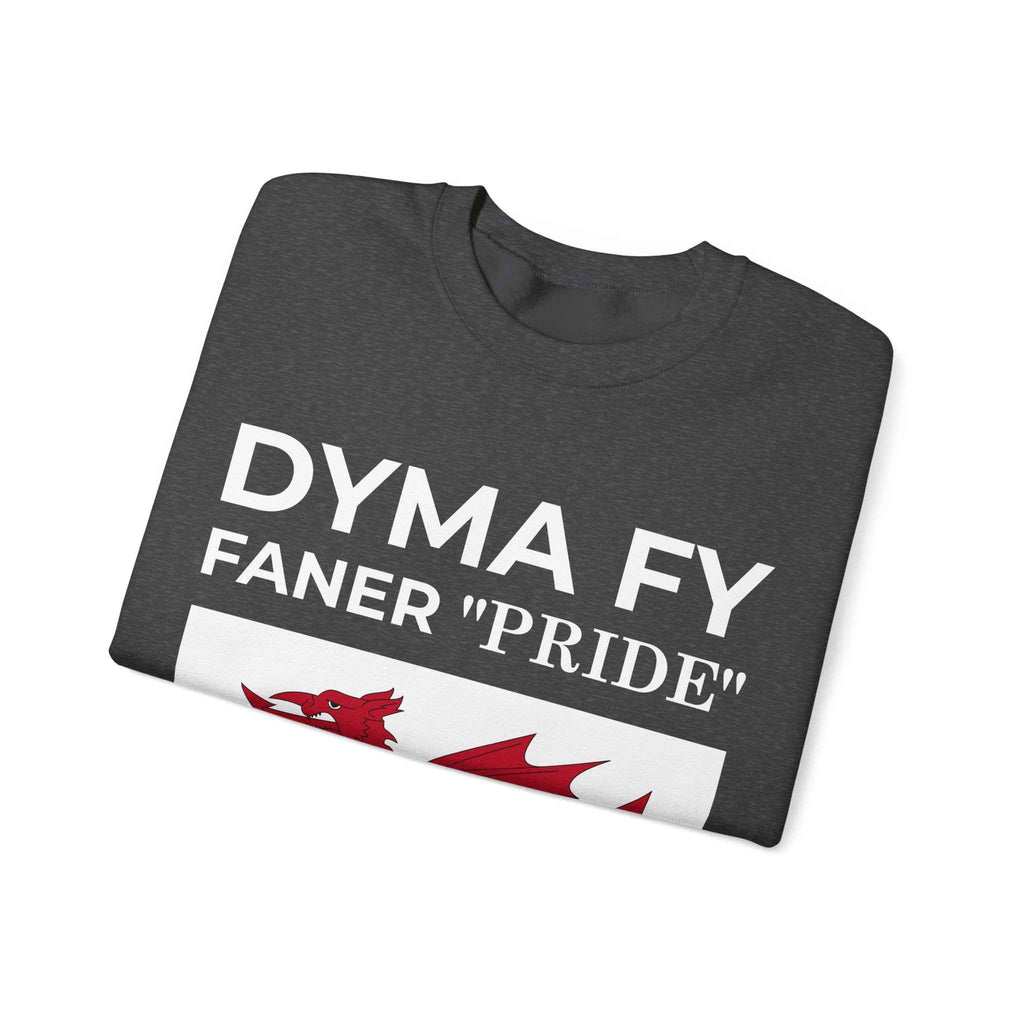 Welsh Pride Sweatshirt for Welsh Heritage Lovers, Unisex Cozy Crewneck, Perfect for Celebrations, Gifts, Casual Wear, Dyma Fy Design