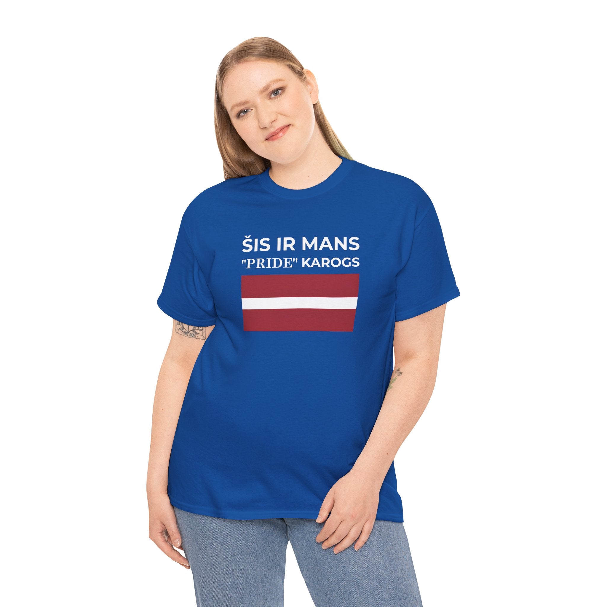 Latvian Pride Flag T‑Shirt ( Small Print ) — "Šis ir mans 'Pride' karogs" Tee