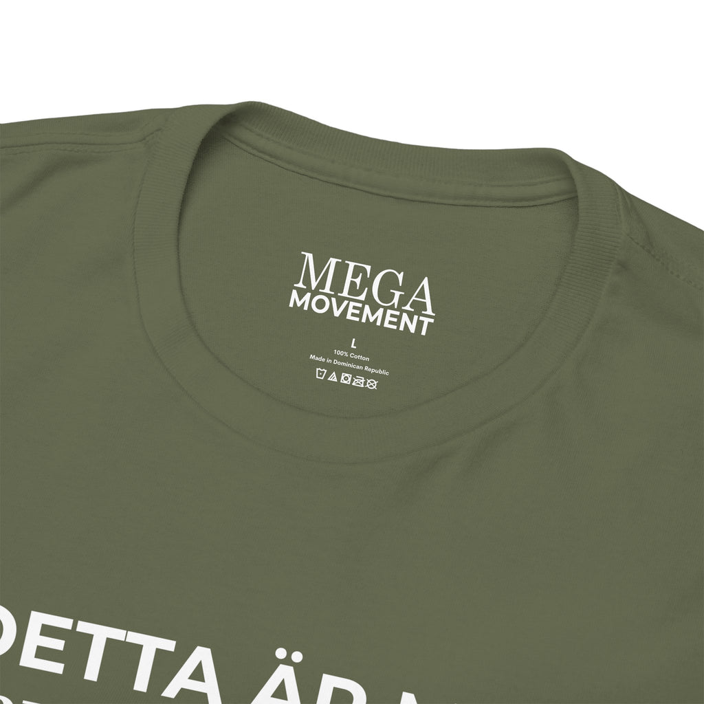 Sweden Pride T-Shirt ( Small Print ) — "Detta är min Pride-flagga" Tee
