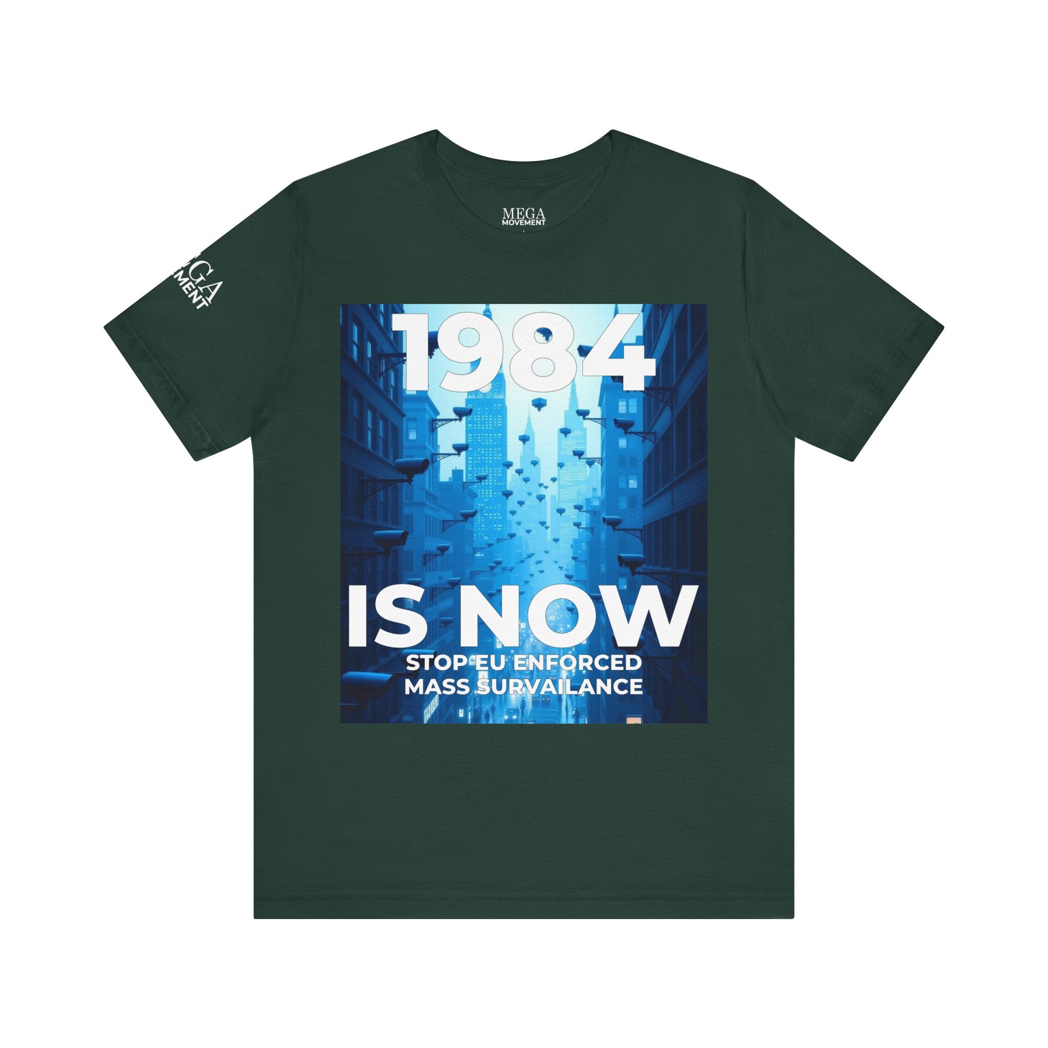Dystopian Theme Shirt, Statement Tee, Gift for Activists, Casual Everyday Wear - Mega Movement