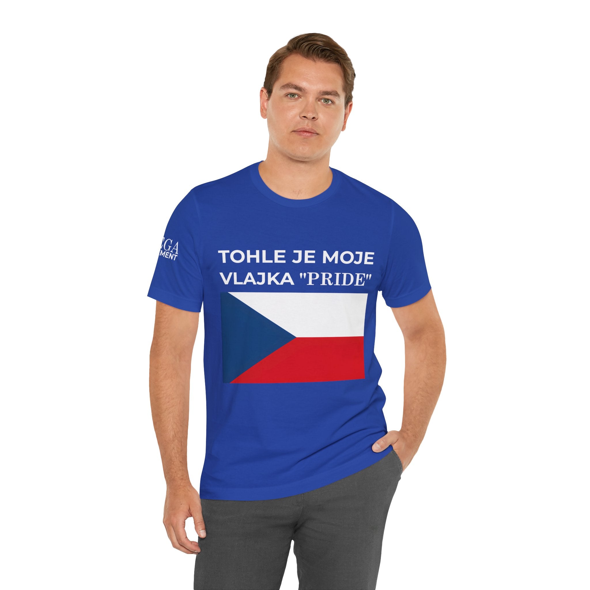Czech Flag Unisex Jersey Tee, Casual Style, Travel Enthusiast Gift, National Pride Shirt, Summer Wardrobe Essential - Mega Movement