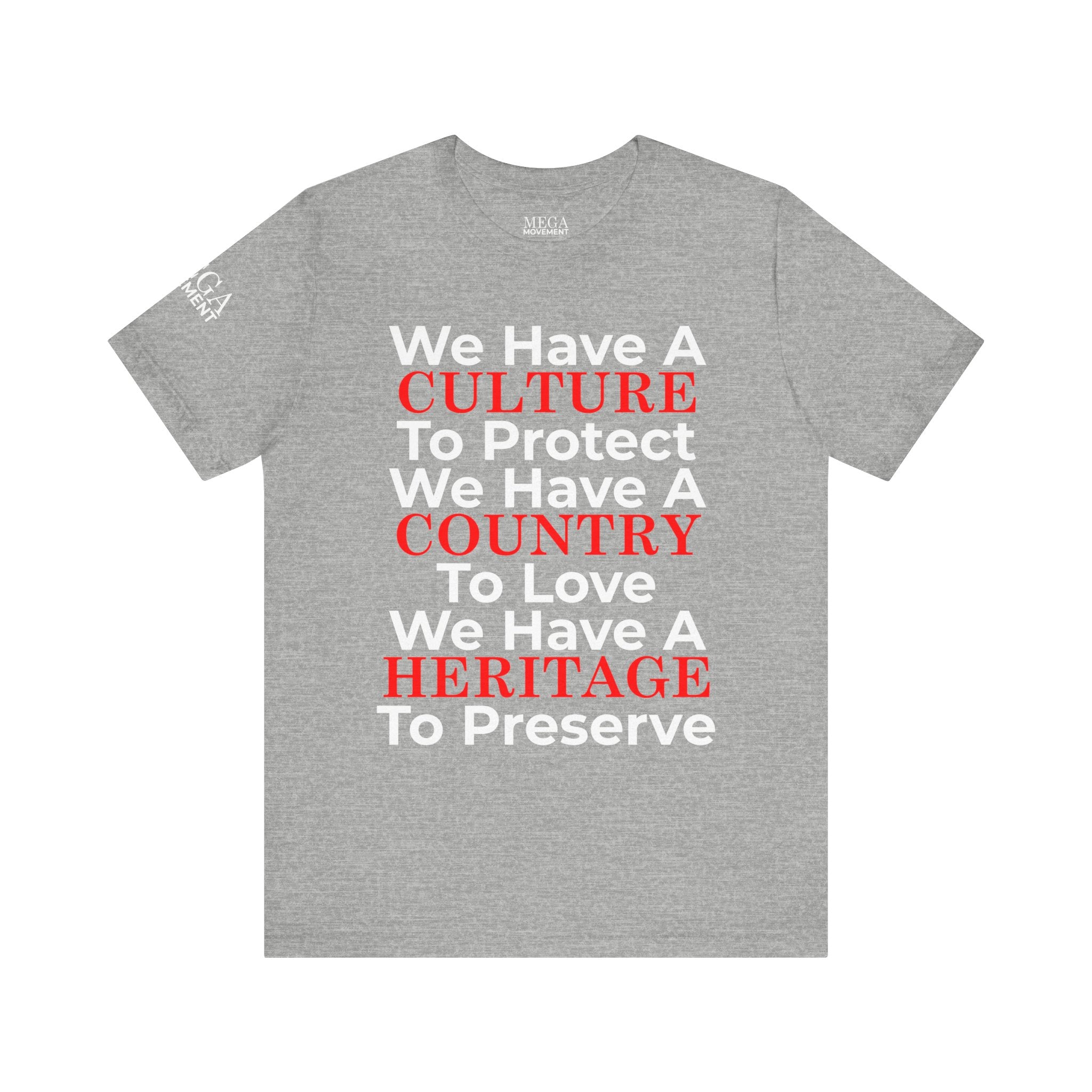 Culture Country Heritage Tee, Unisex Jersey Short Sleeve Tee for Celebrations, Gifts of Tradition, Family Gatherings, Heritage Apparel, [...] - Mega Movement