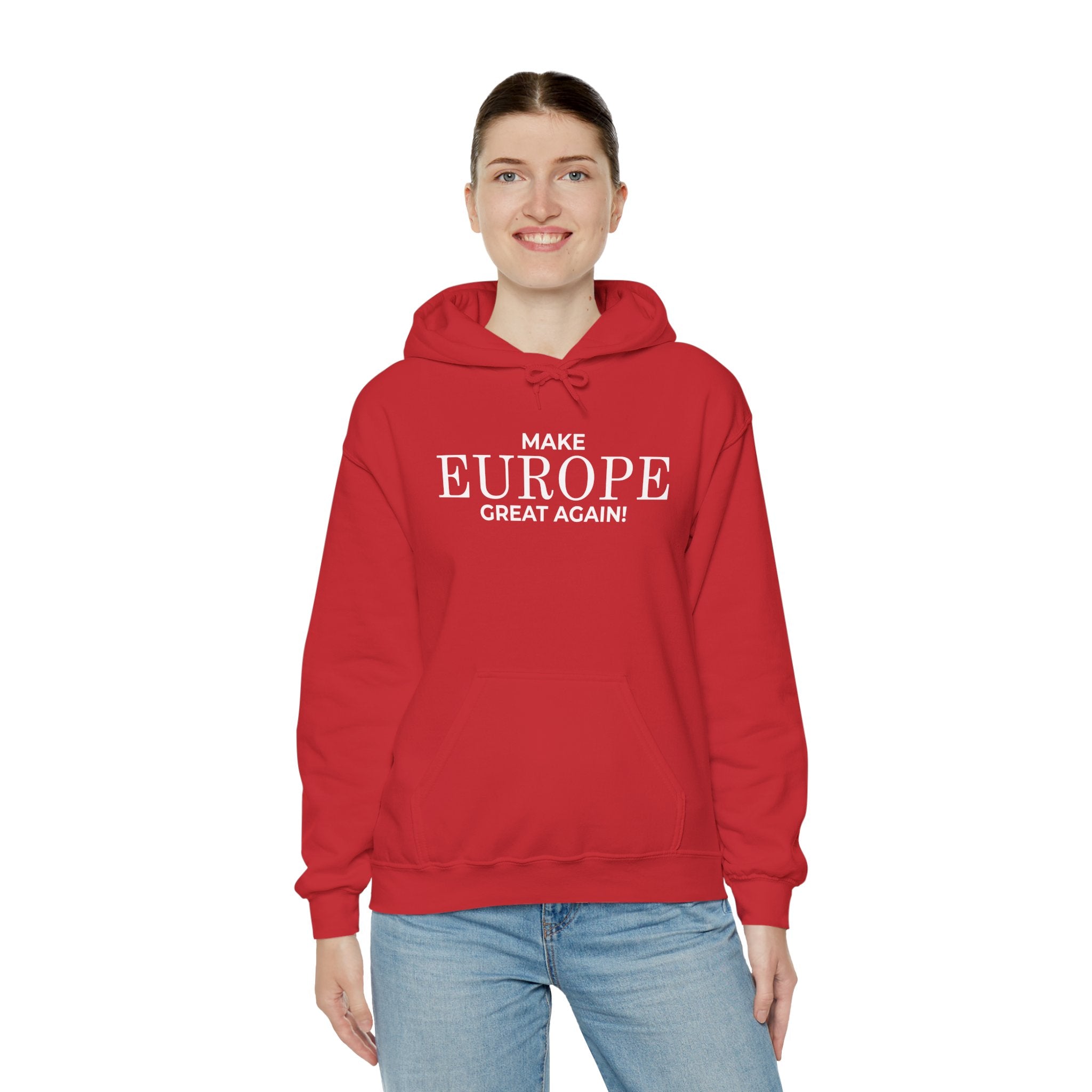 Make Europe Great Again Cozy Unisex Hoodie for Everyday Comfort, Casual Streetwear, Birthday Gift, Holiday Layers, Stylish Loungewear - Mega Movement