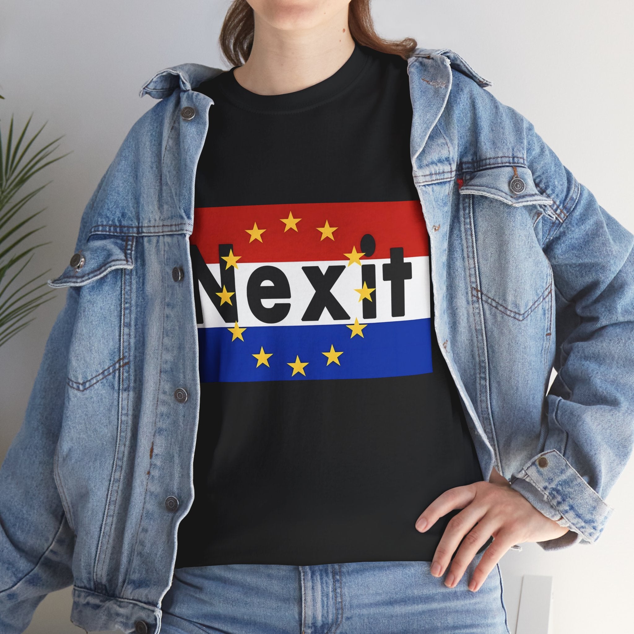 Nexit Unisex Heavy Cotton Tee - Casual Wear, Political Statement, Gift for Activists, Comfortable Everyday Tee - Mega Movement