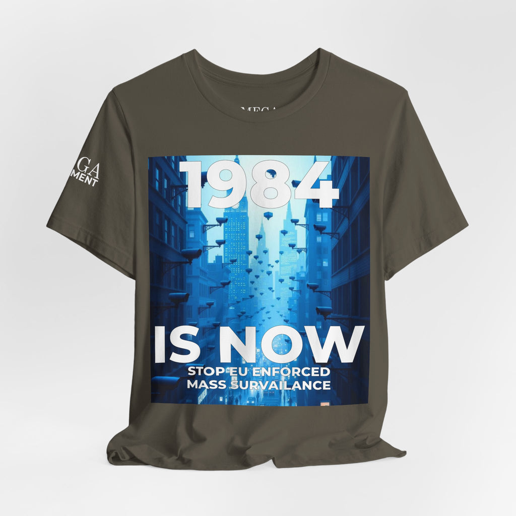 Dystopian Theme Shirt, Statement Tee, Gift for Activists, Casual Everyday Wear - Mega Movement