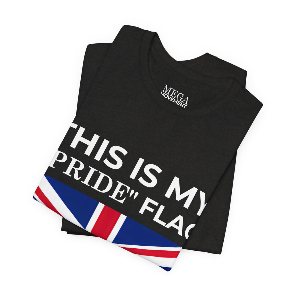 British Pride Flag Unisex Tee, Casual Wear, Daily Style - Mega Movement