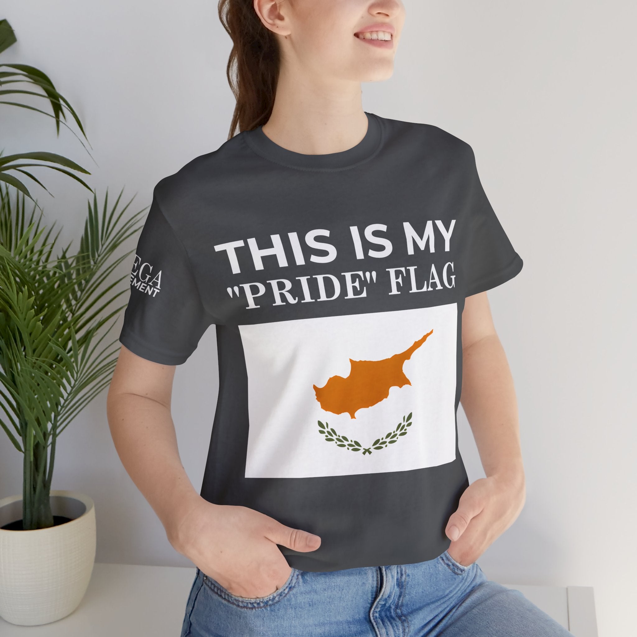 Cyprus Pride Flag Tee, Unisex Pride T-Shirt, Patriotic Shirt, Cyprus Flag Apparel, Festival Wear, Gift for Allies, Summer Fashion - Mega Movement