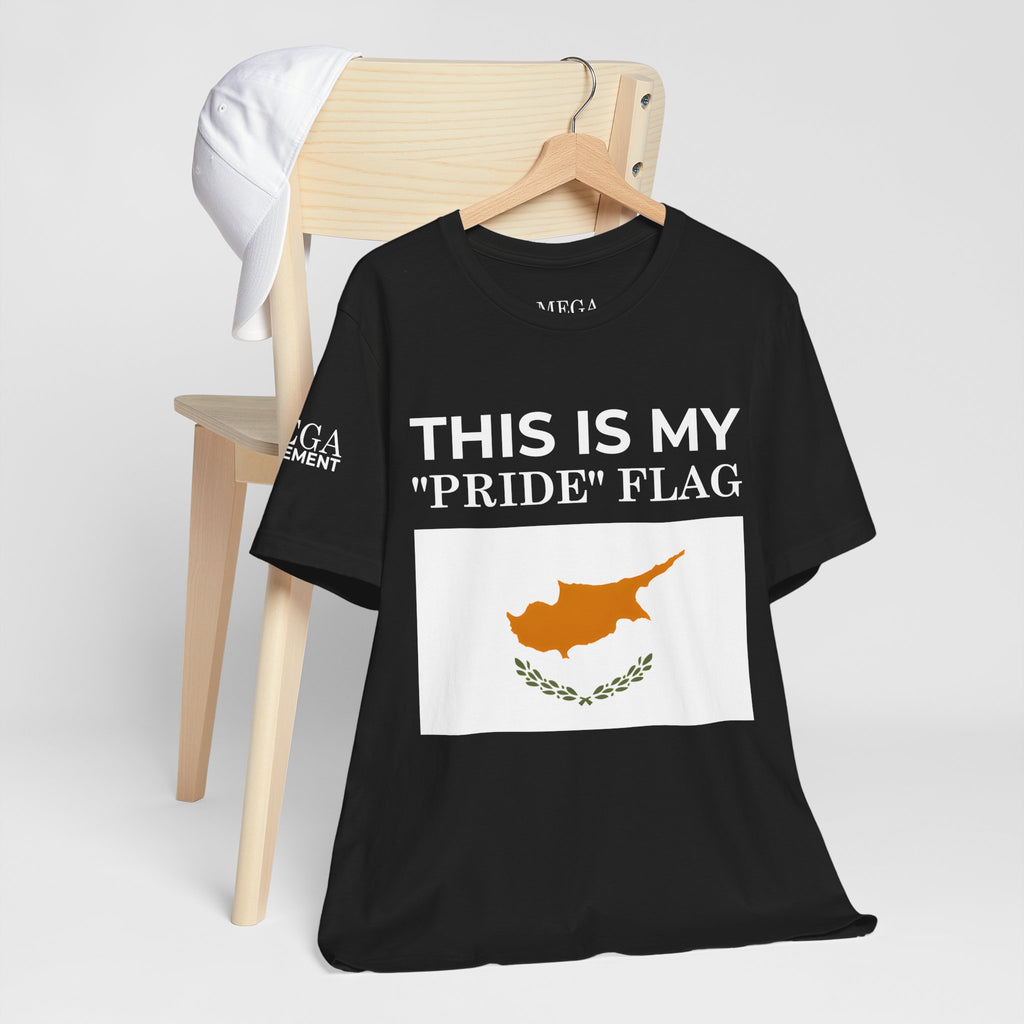 Cyprus Pride Flag Tee, Unisex Pride T-Shirt, Patriotic Shirt, Cyprus Flag Apparel, Festival Wear, Gift for Allies, Summer Fashion - Mega Movement