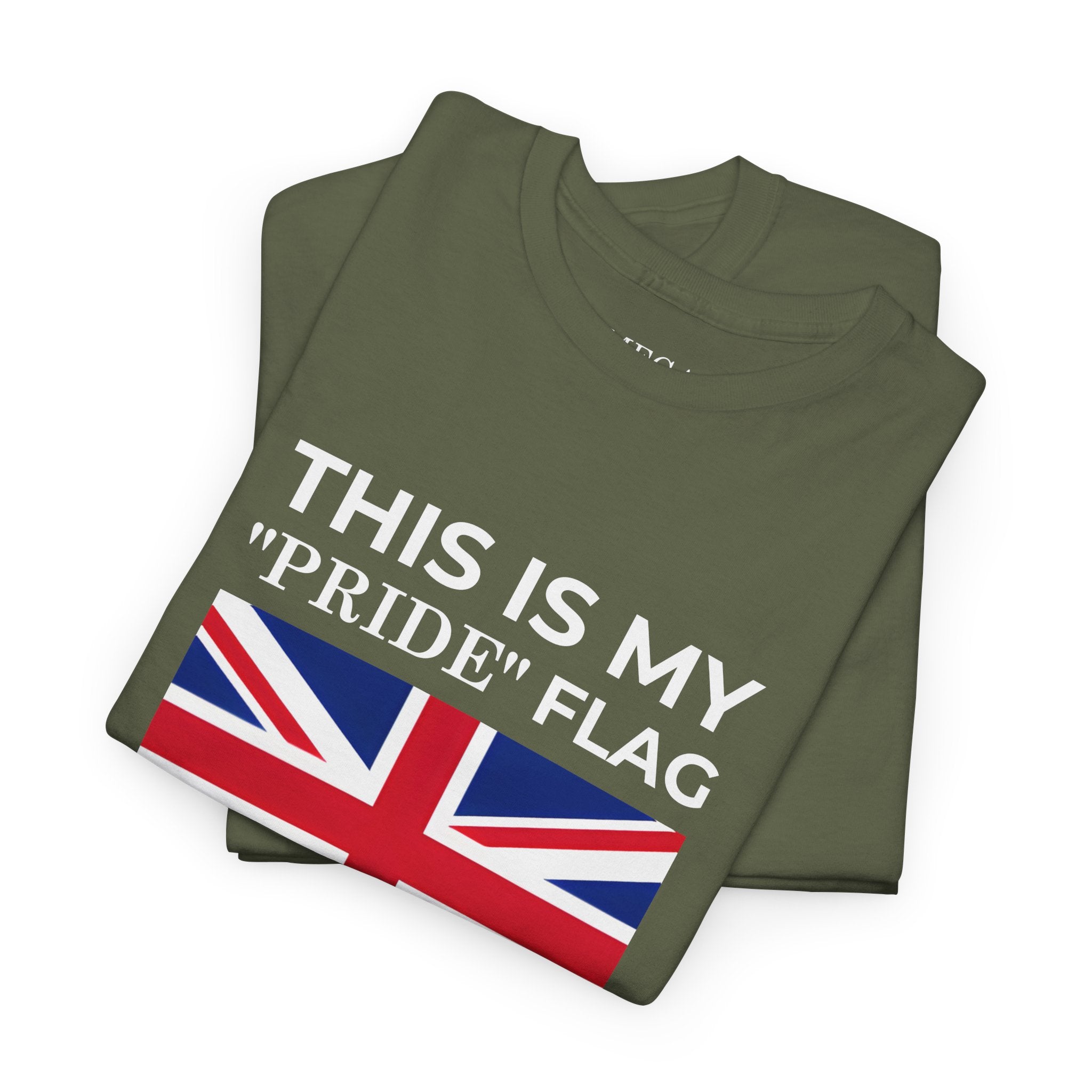 Union Jack Flag T‑Shirt ( Small Print ) — British Flag Tee for UK Pride & Travel