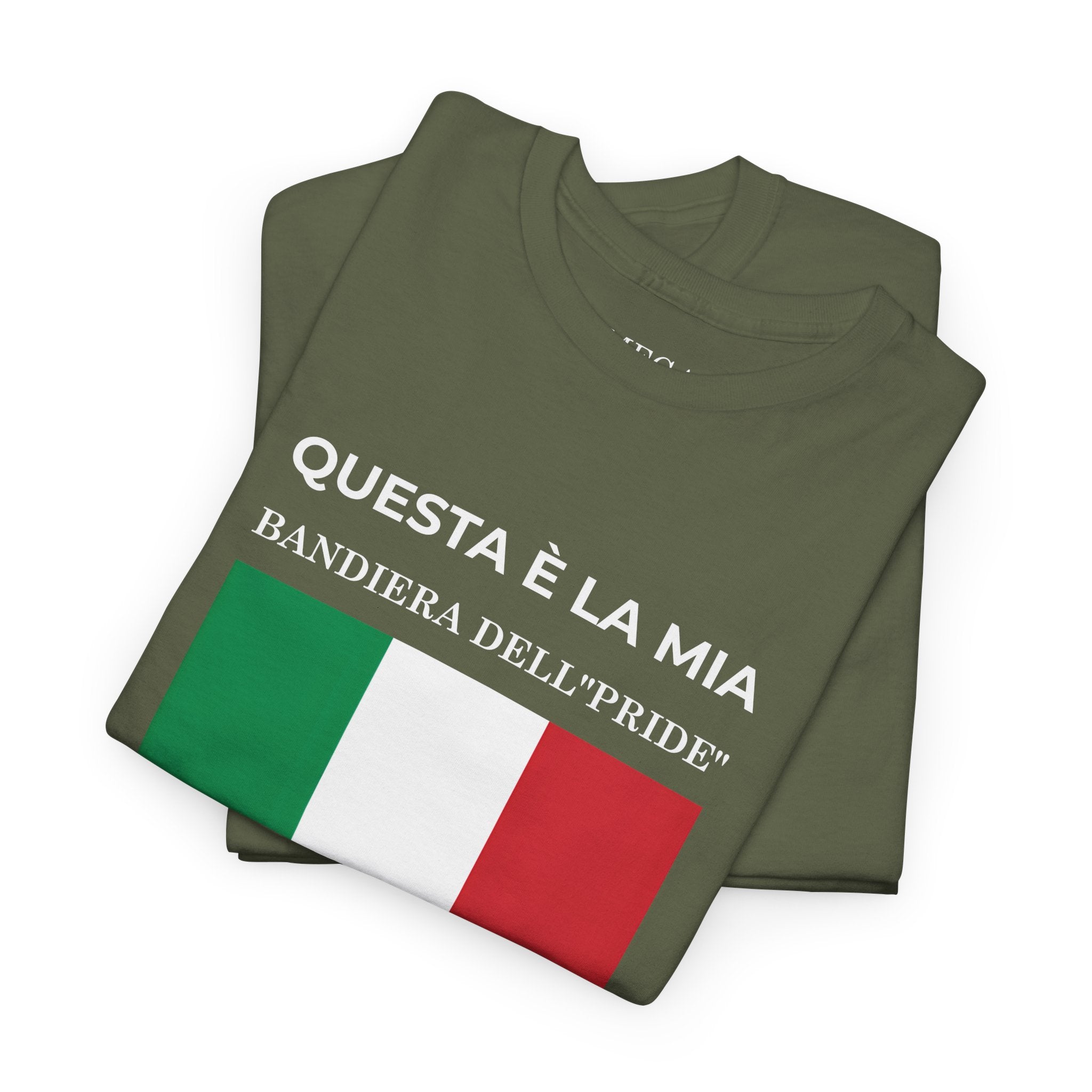 Italian Flag Tee ( Small Print ) — "Questa è la mia bandiera dell’Pride" Graphic T-Shirt