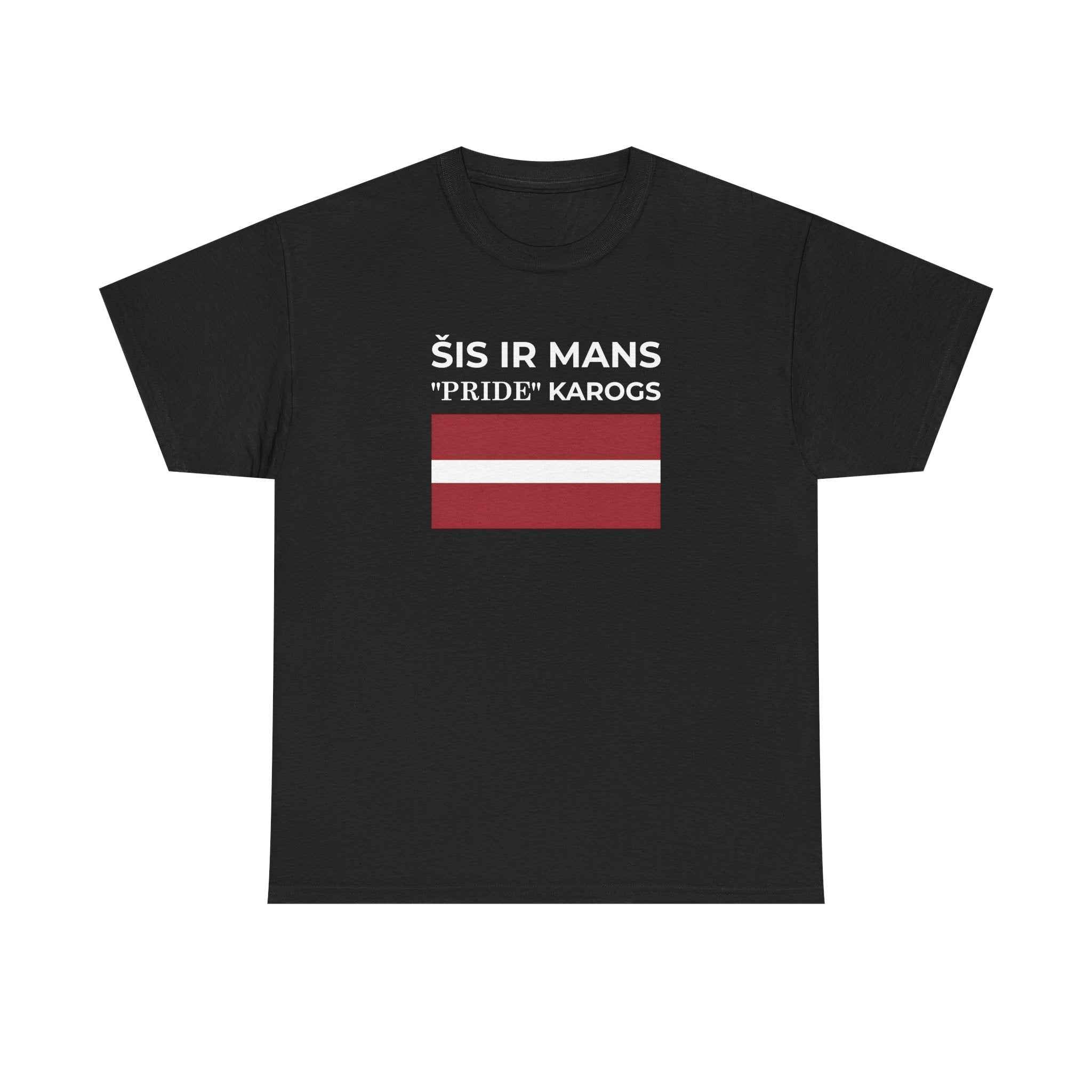 Latvian Pride Flag T‑Shirt ( Small Print ) — "Šis ir mans 'Pride' karogs" Tee