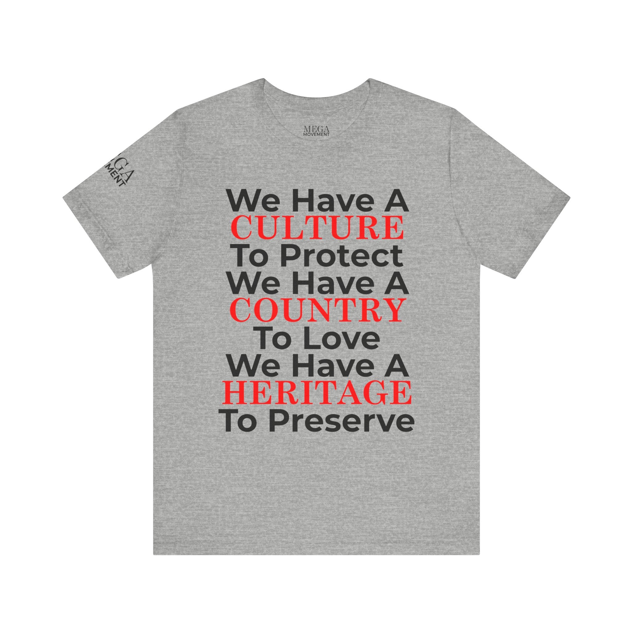 Culture Country Heritage Tee - Unisex Jersey Short Sleeve T-Shirt, Perfect for Celebrations, Cultural Events, Family Gatherings, Pride Wear, [...] - Mega Movement