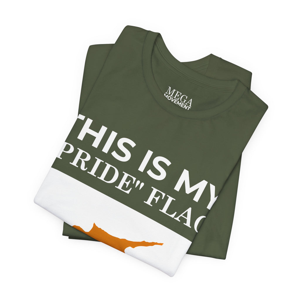 Cyprus Pride Flag Tee, Unisex Pride T-Shirt, Patriotic Shirt, Cyprus Flag Apparel, Festival Wear, Gift for Allies, Summer Fashion - Mega Movement