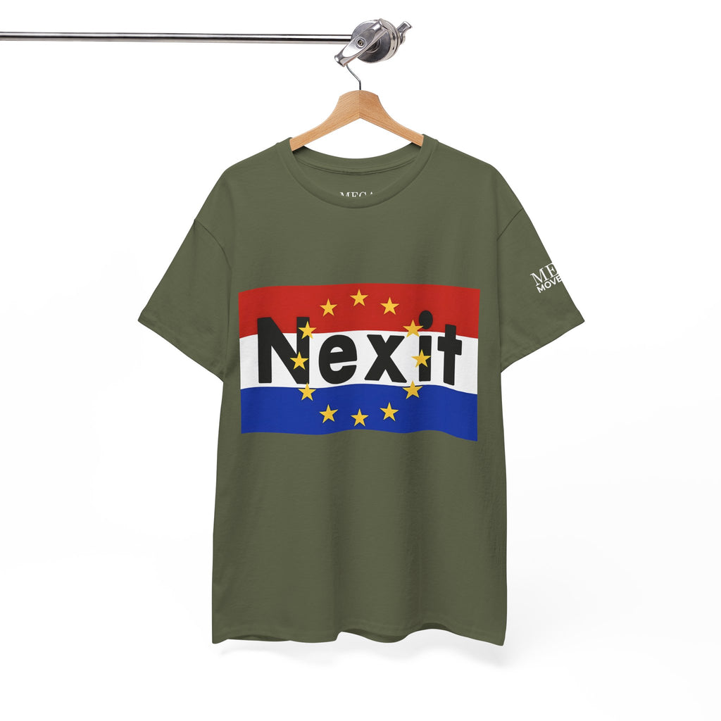 Nexit Unisex Heavy Cotton Tee - Casual Wear, Political Statement, Gift for Activists, Comfortable Everyday Tee - Mega Movement
