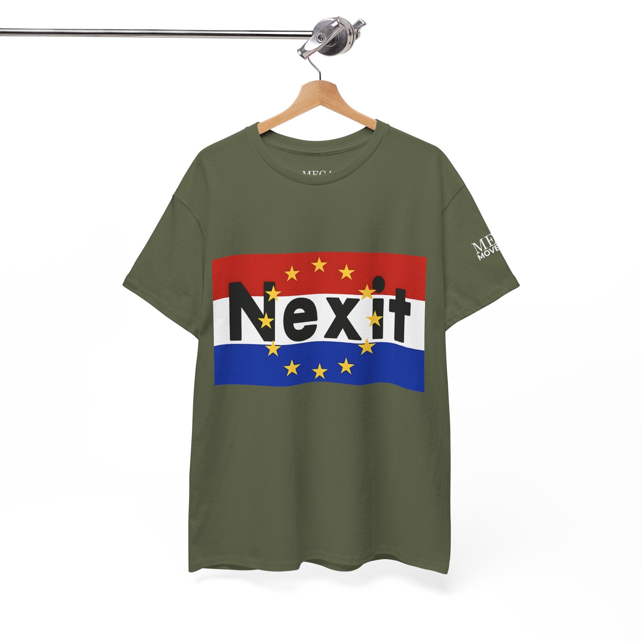 Nexit Unisex Heavy Cotton Tee - Casual Wear, Political Statement, Gift for Activists, Comfortable Everyday Tee - Mega Movement
