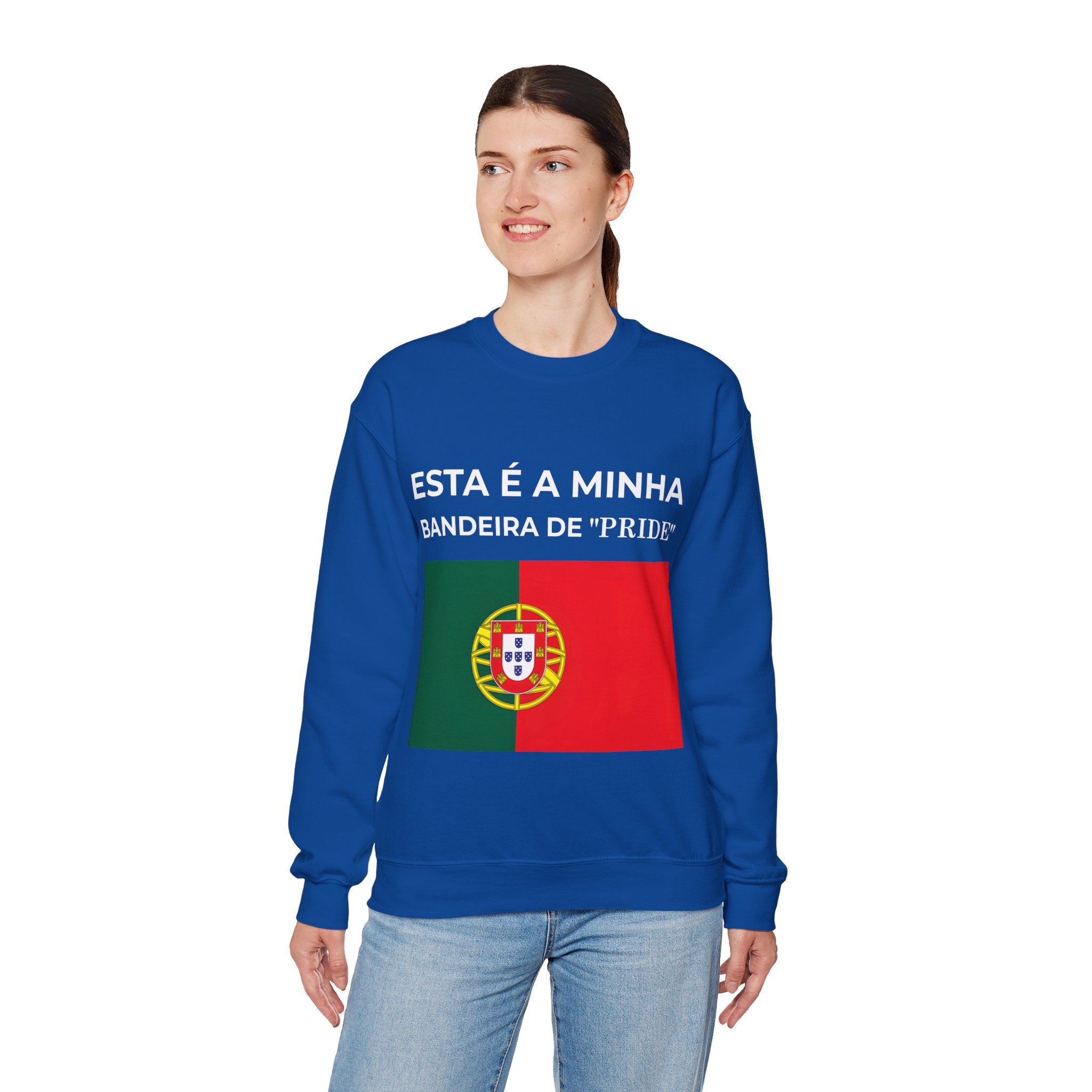 Portugal Pride Sweatshirt, Unisex Crewneck, Flag Design, Comfortable Gift for Celebrations - Mega Movement