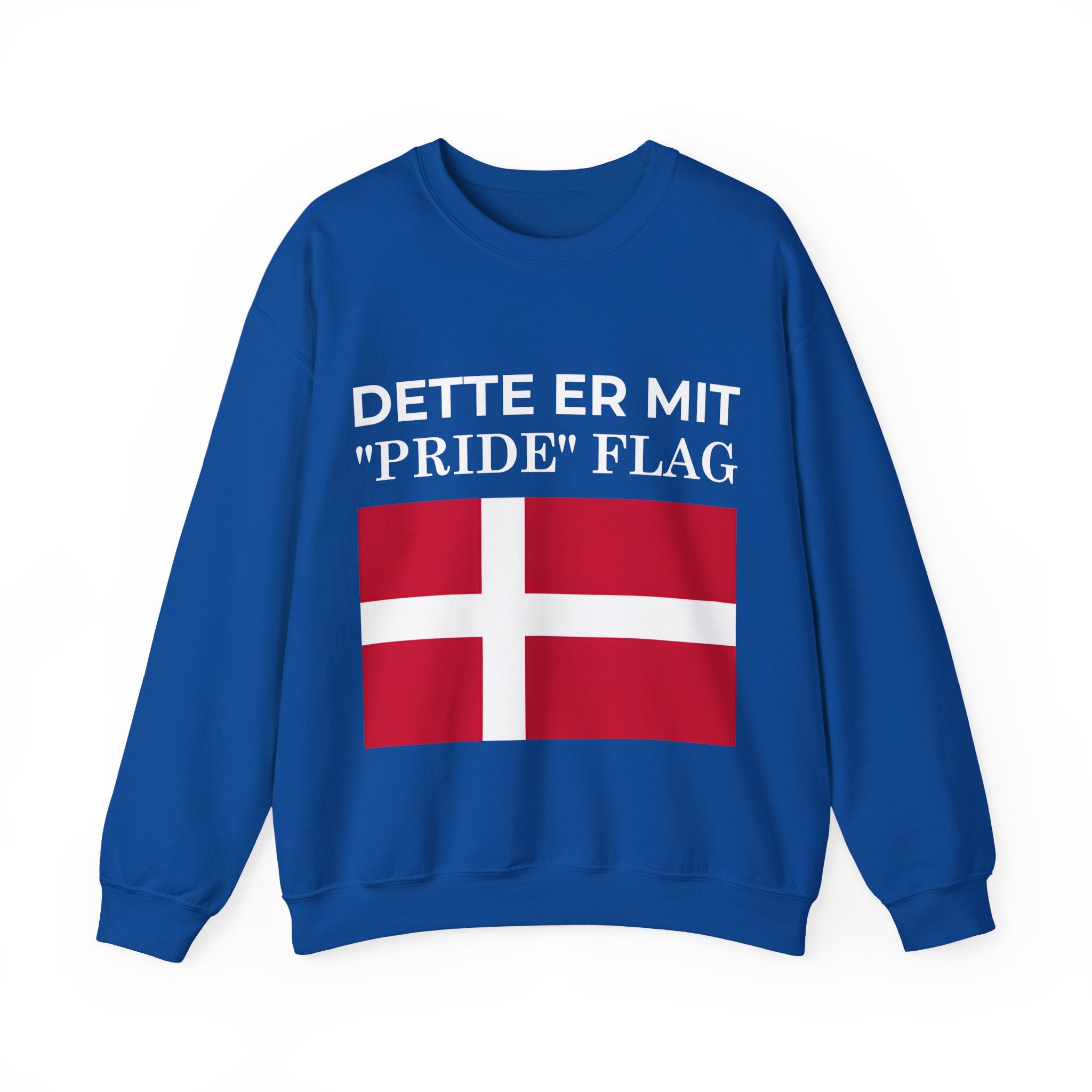 Denmark Pride Flag Crewneck Sweatshirt – Celebrate your heritage, Comfortable Streetwear, Unisex Gift - Mega Movement