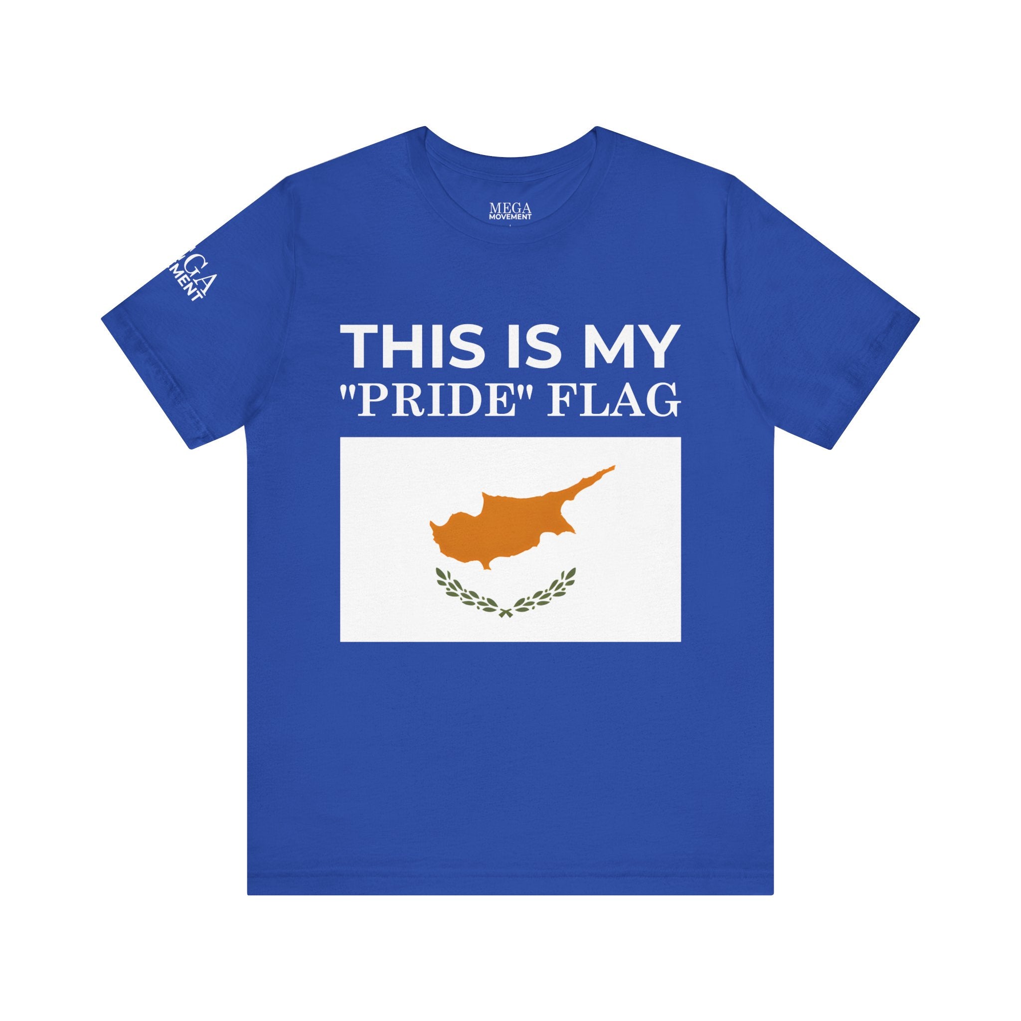 Cyprus Pride Flag Tee, Unisex Pride T-Shirt, Patriotic Shirt, Cyprus Flag Apparel, Festival Wear, Gift for Allies, Summer Fashion - Mega Movement