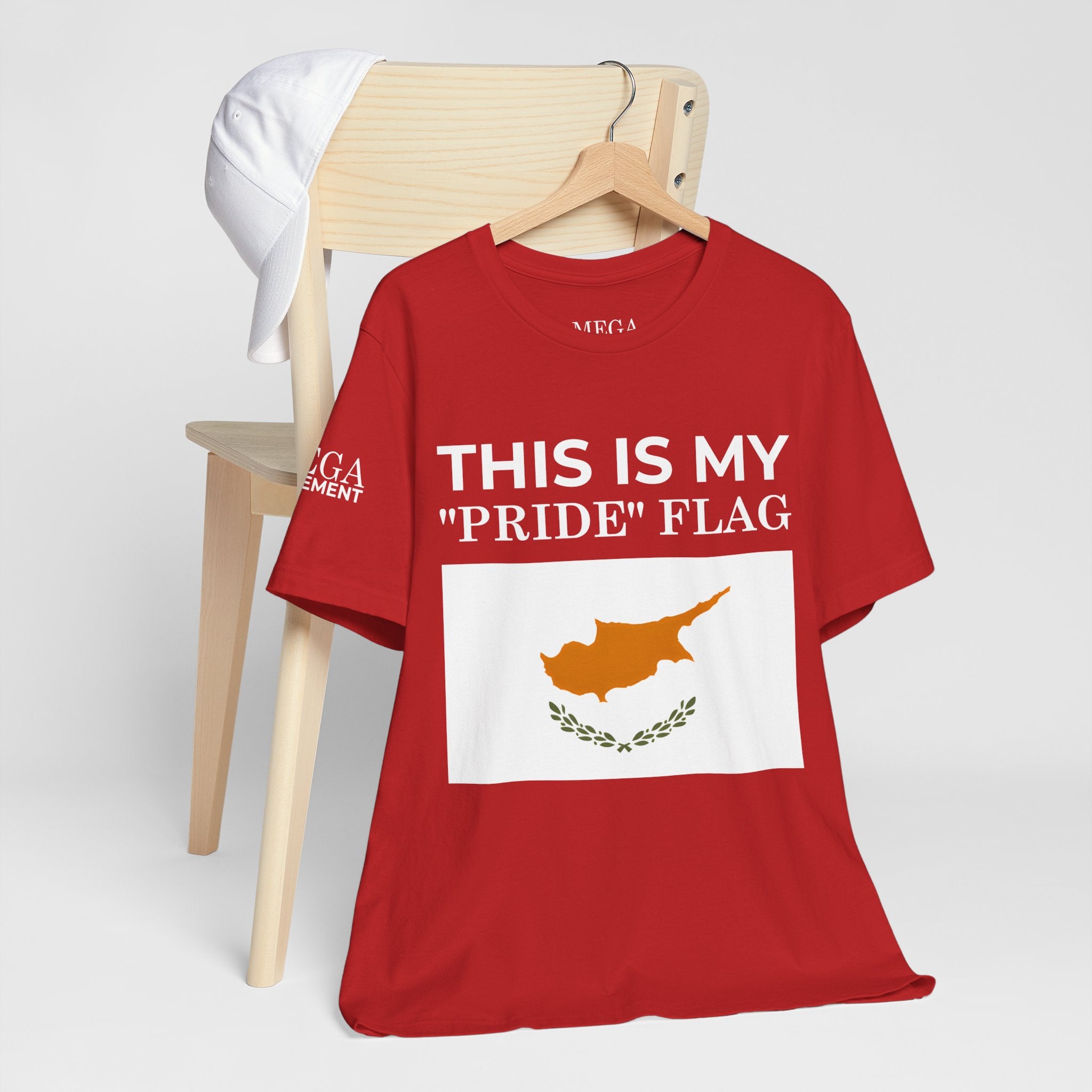 Cyprus Pride Flag Tee, Unisex Pride T-Shirt, Patriotic Shirt, Cyprus Flag Apparel, Festival Wear, Gift for Allies, Summer Fashion - Mega Movement