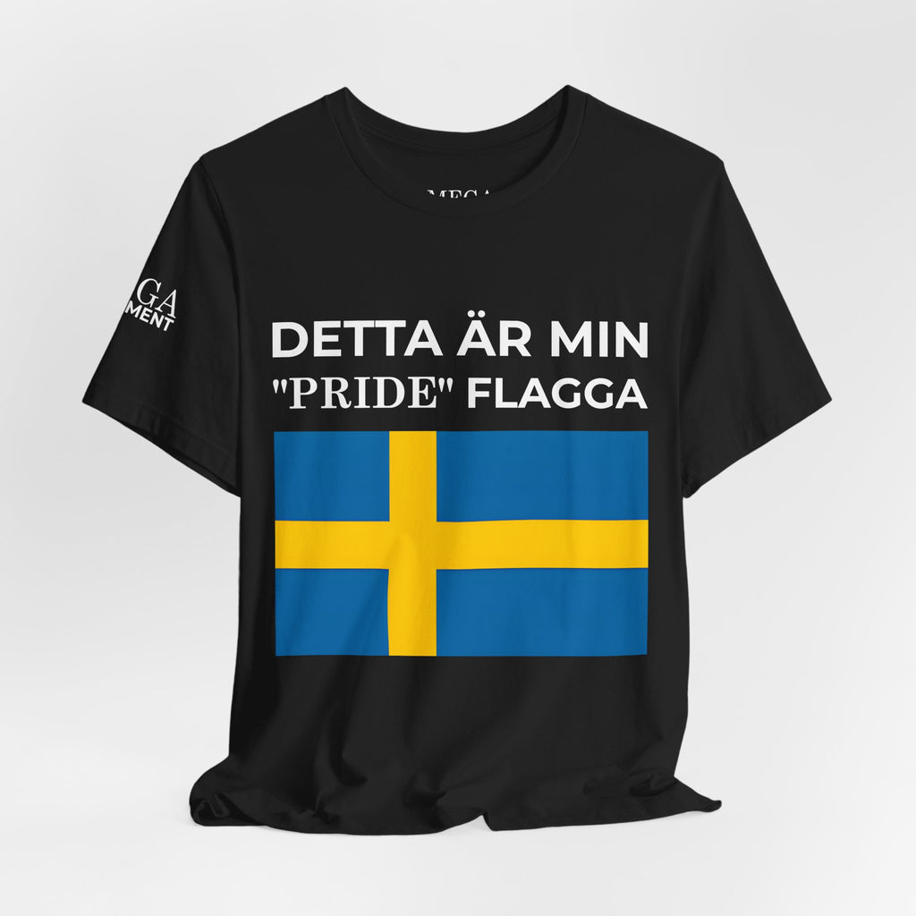 Swedish Flag Unisex Jersey Tee, Casual T-Shirt, Gifts for Sweden Lovers, Summer Style, Travel Apparel, National Day Wear - Mega Movement