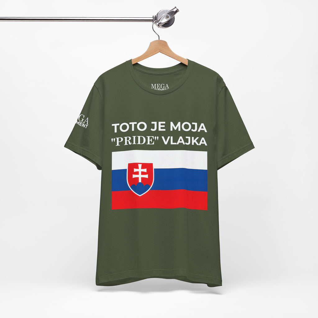 Slovakia Pride Flag Unisex Tee, Casual Wear, Festival Shirt, Summer Fashion, Everyday Comfort - Mega Movement