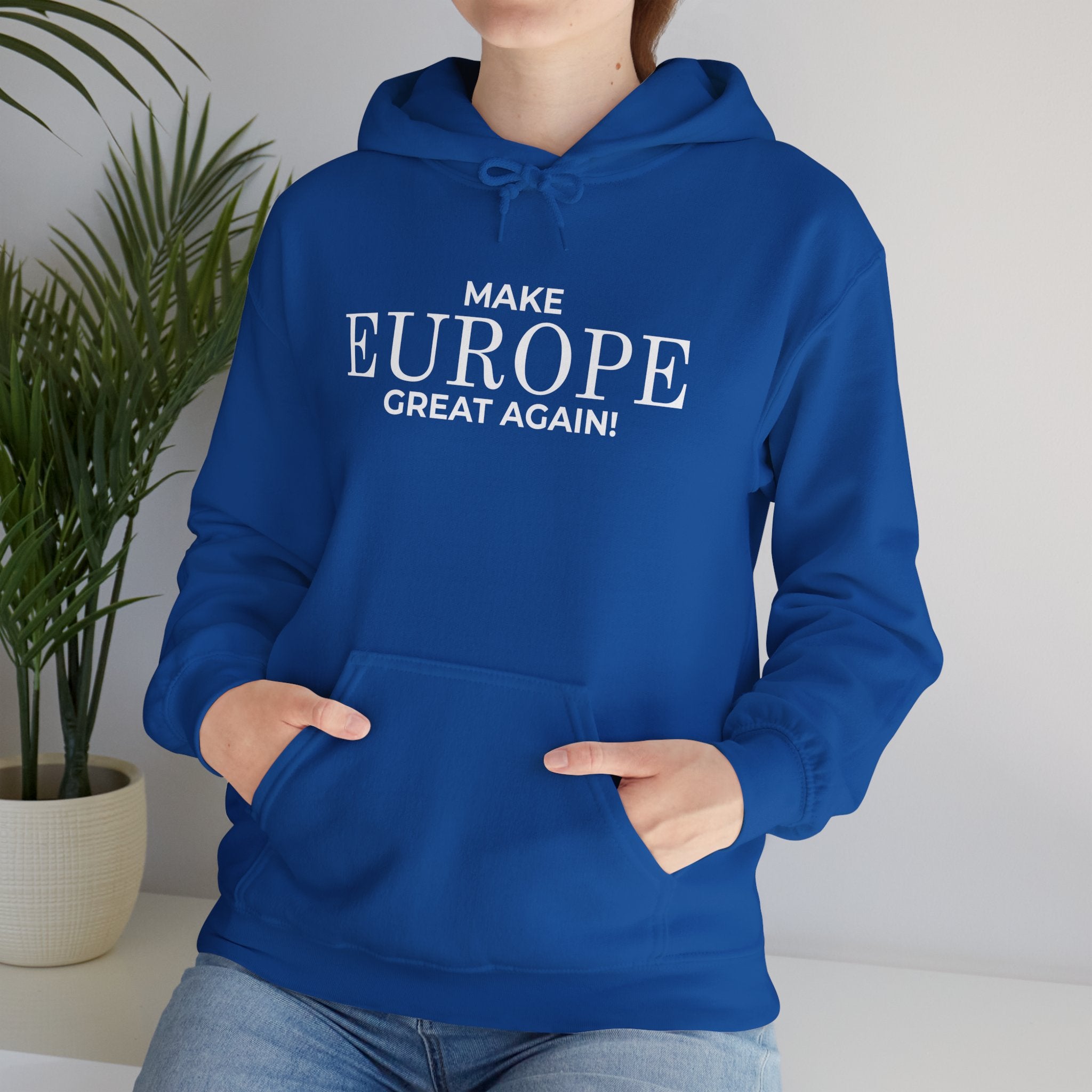 Make Europe Great Again Cozy Unisex Hoodie for Everyday Comfort, Casual Streetwear, Birthday Gift, Holiday Layers, Stylish Loungewear - Mega Movement