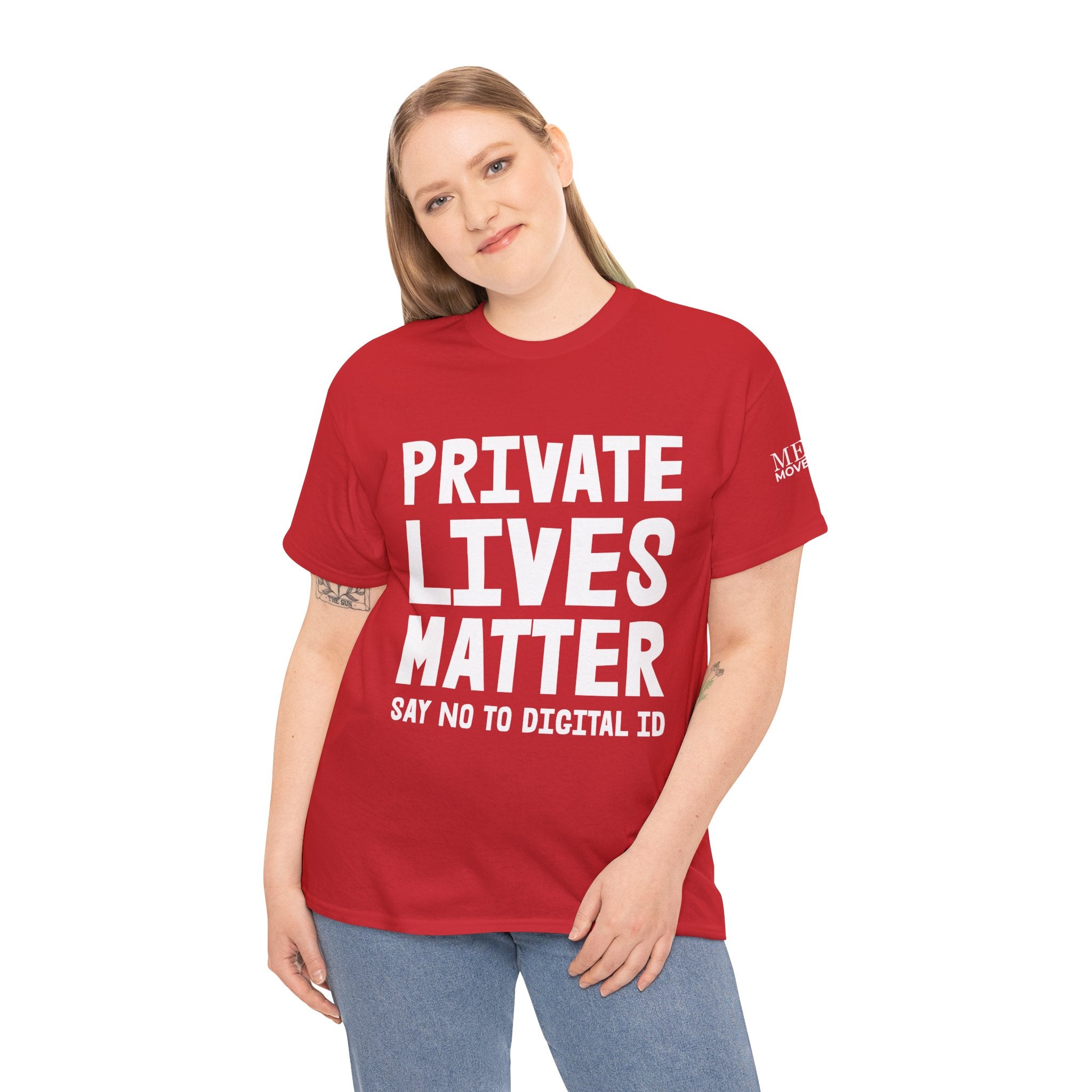 Private Lives Matter Anti-Digital ID Statement Shirt - Mega Movement