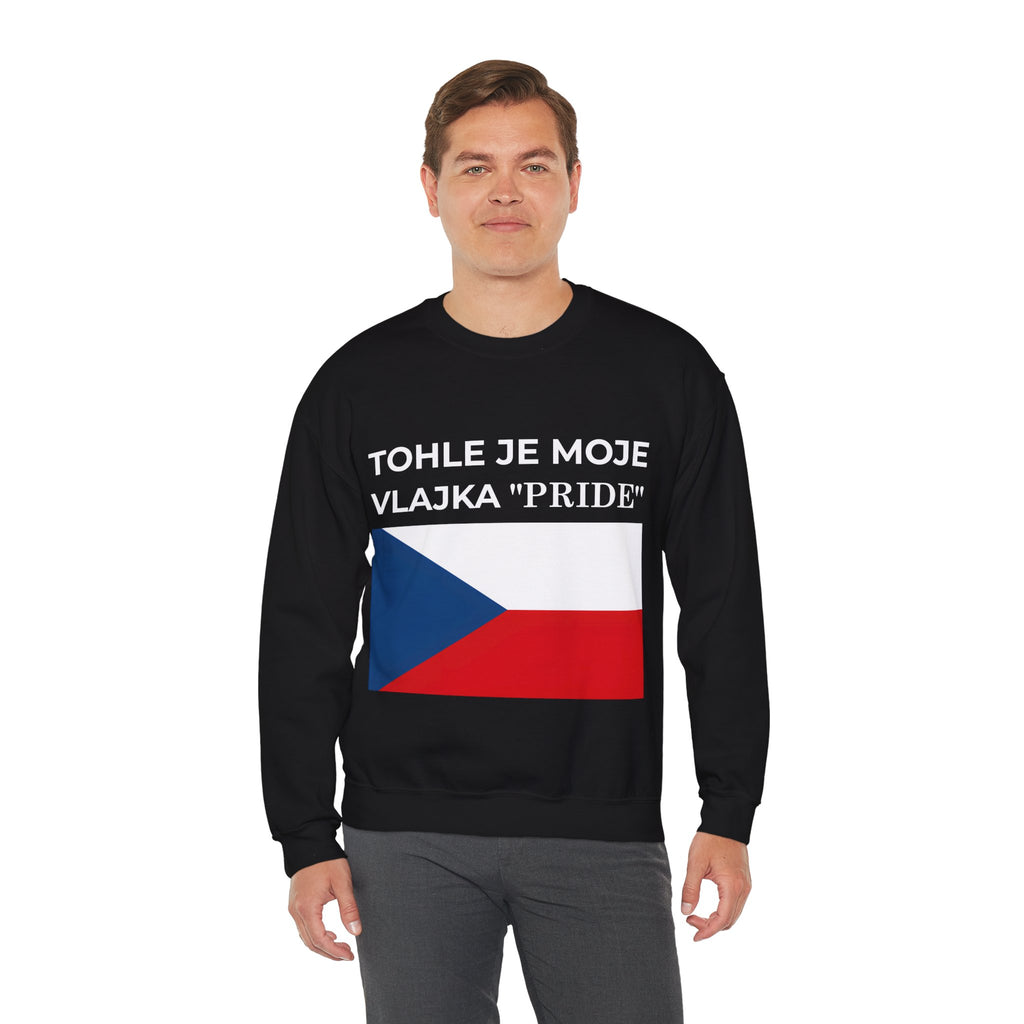 Czech Pride Crewneck Sweatshirt, Unisex Sweatshirt, Comfortable Casual Wear - Mega Movement