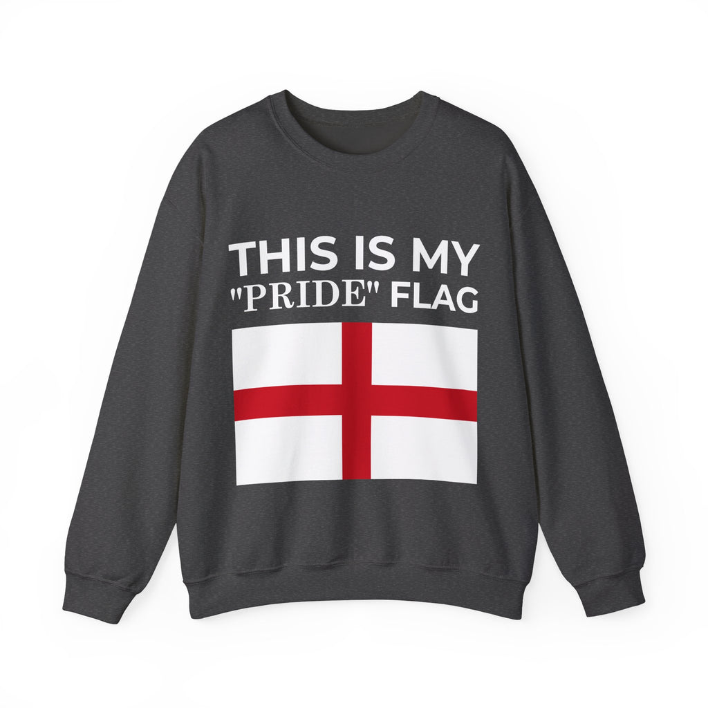 English Pride Flag Sweatshirt, Unisex Crewneck Sweatshirt, Statement Clothing - Mega Movement