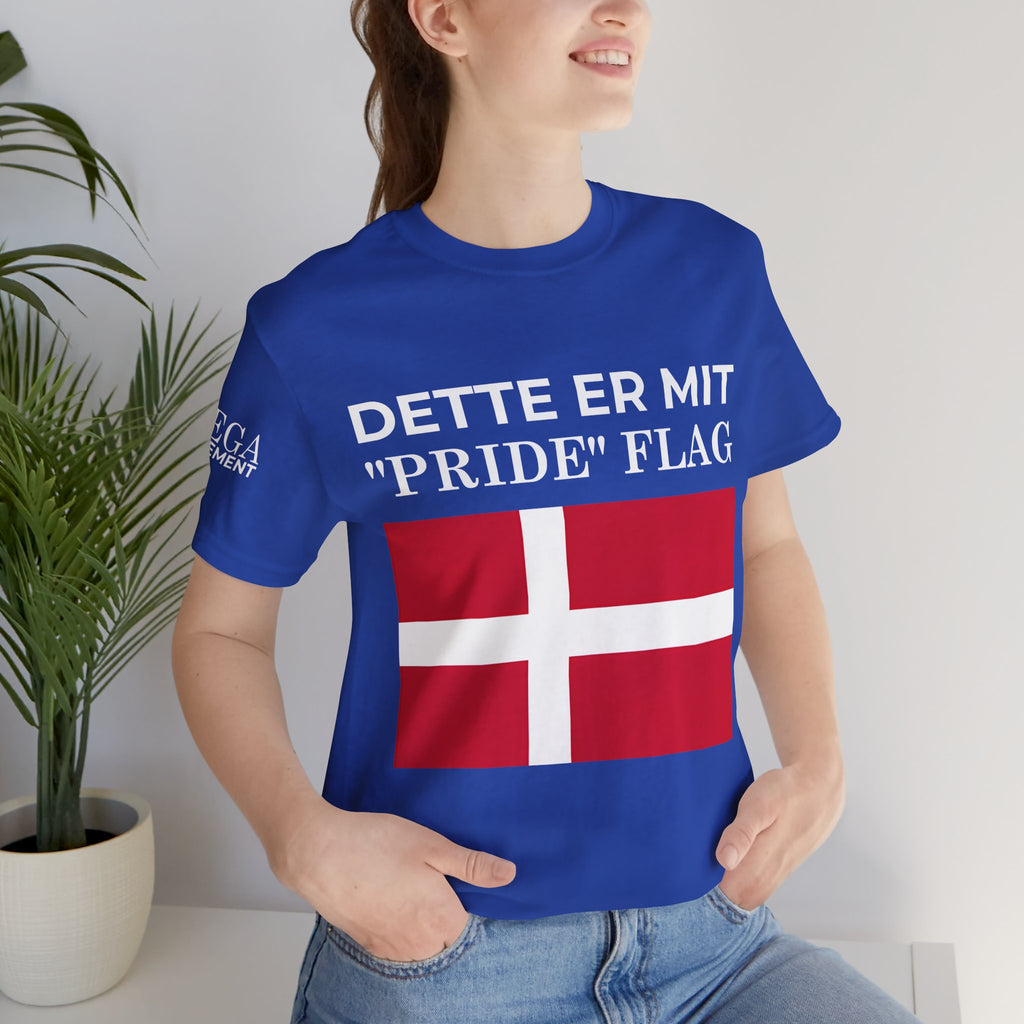 Denmark Pride Flag Unisex Tee - Celebrate Every Day, Patriotic Apparel, Gender Neutral Shirt, Casual Wear, Gift for Pride Month - Mega Movement