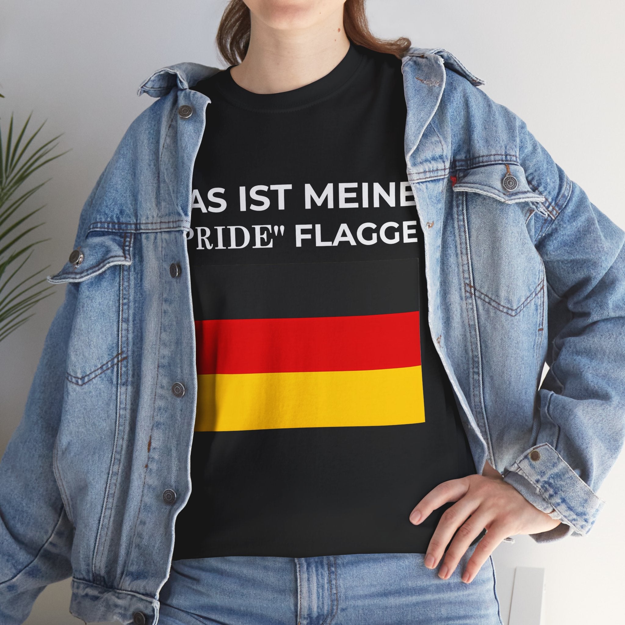 German Flag Tee ( Small Print ) — "Das ist meine 'Pride' Flagge" Graphic T-Shirt