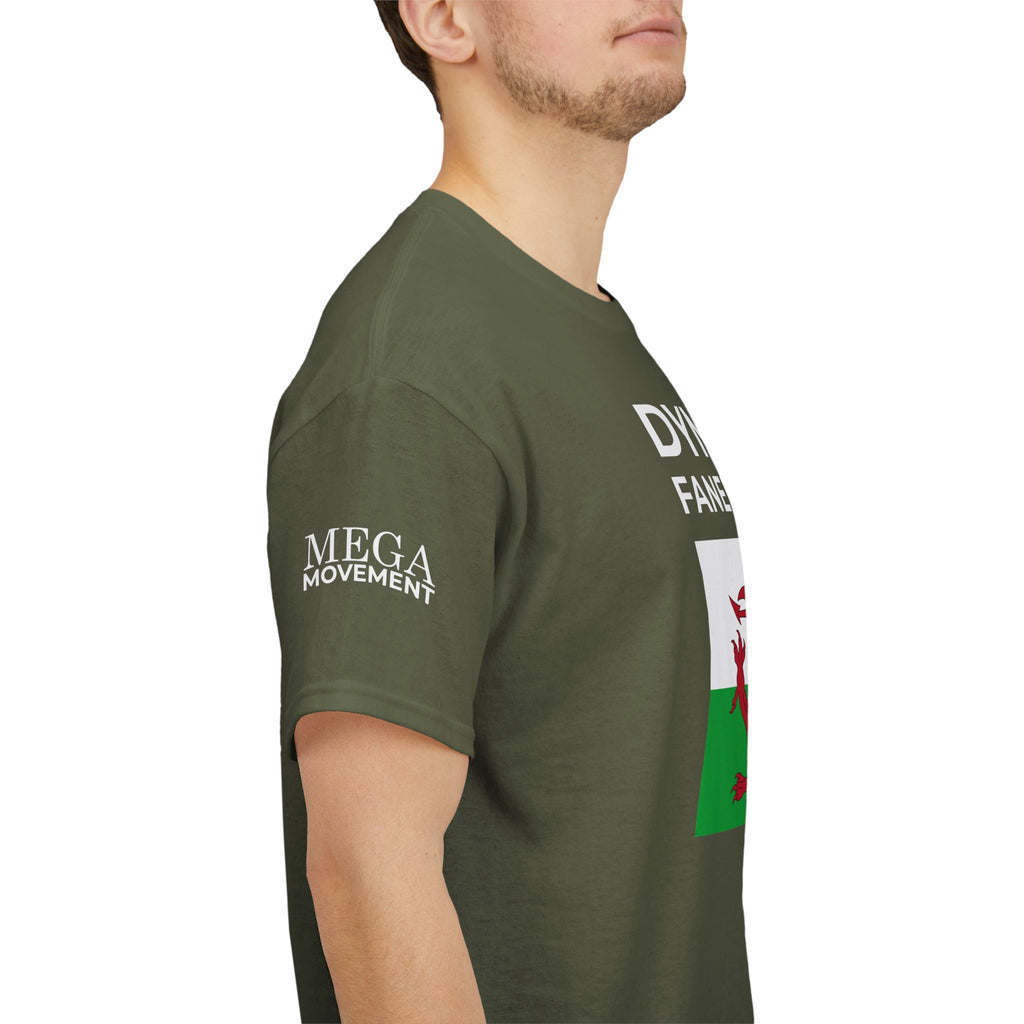 Welsh Pride T-Shirt ( Small Print ) — "Dyma Fy Faner 'Pride'" Welsh Flag Tee