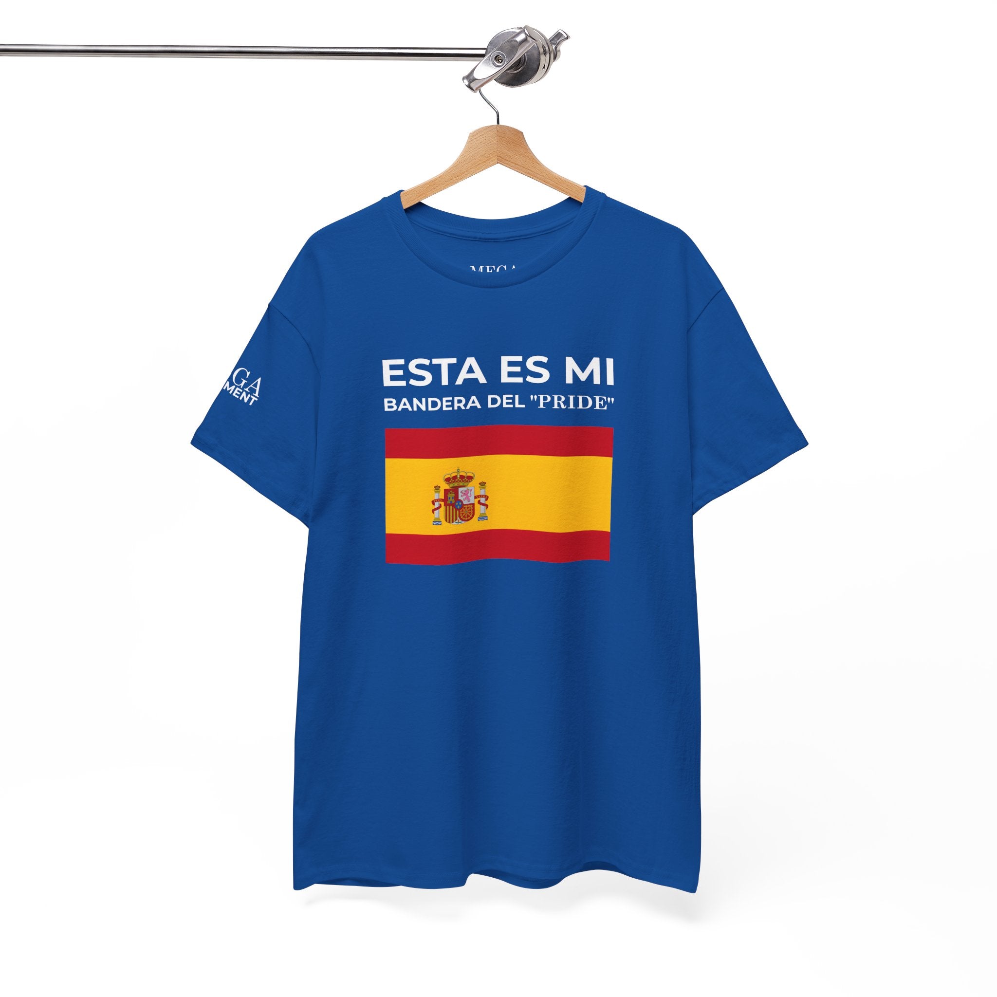 Spain Flag Graphic Tee ( Small Print ) — "Esta Es Mi Bandera del 'Pride'" Spanish Pride T-Shirt
