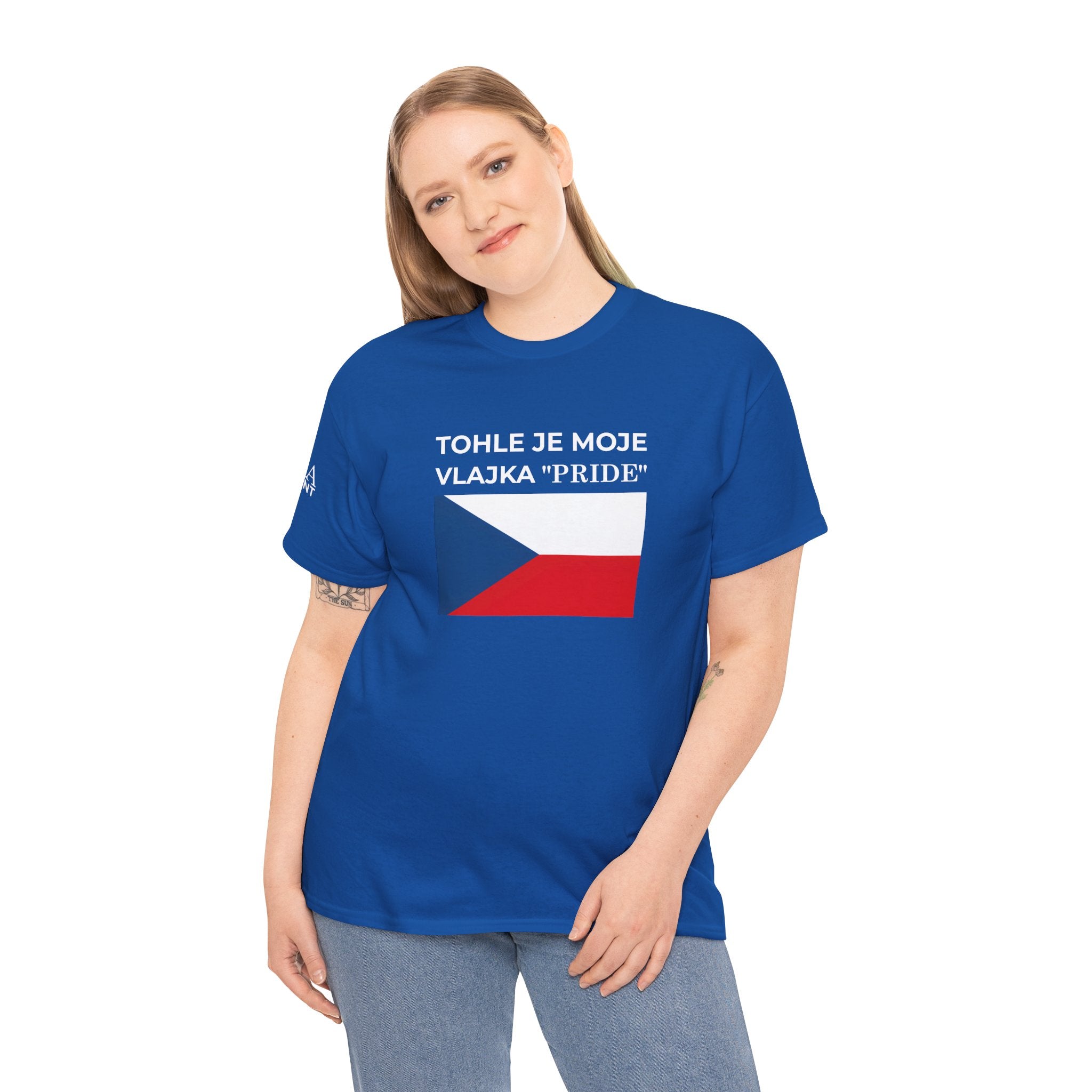 Czech Flag Tee ( Small Print ) — "TOHLE JE MOJE VLAJKA 'PRIDE'" Patriotic Czech T-Shirt