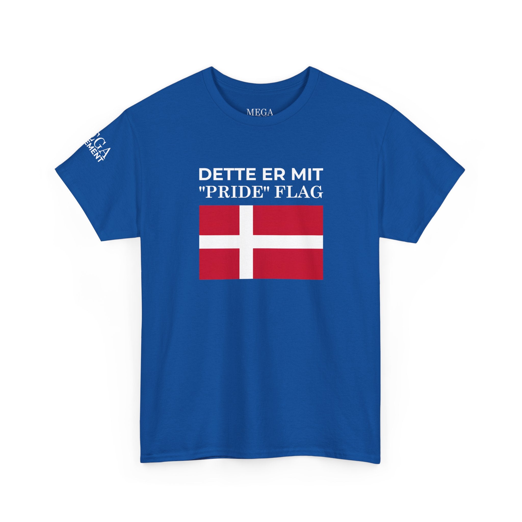 Danish Flag 'Dette er mit 2Pride2 Flag' T-Shirt ( Small Print )
