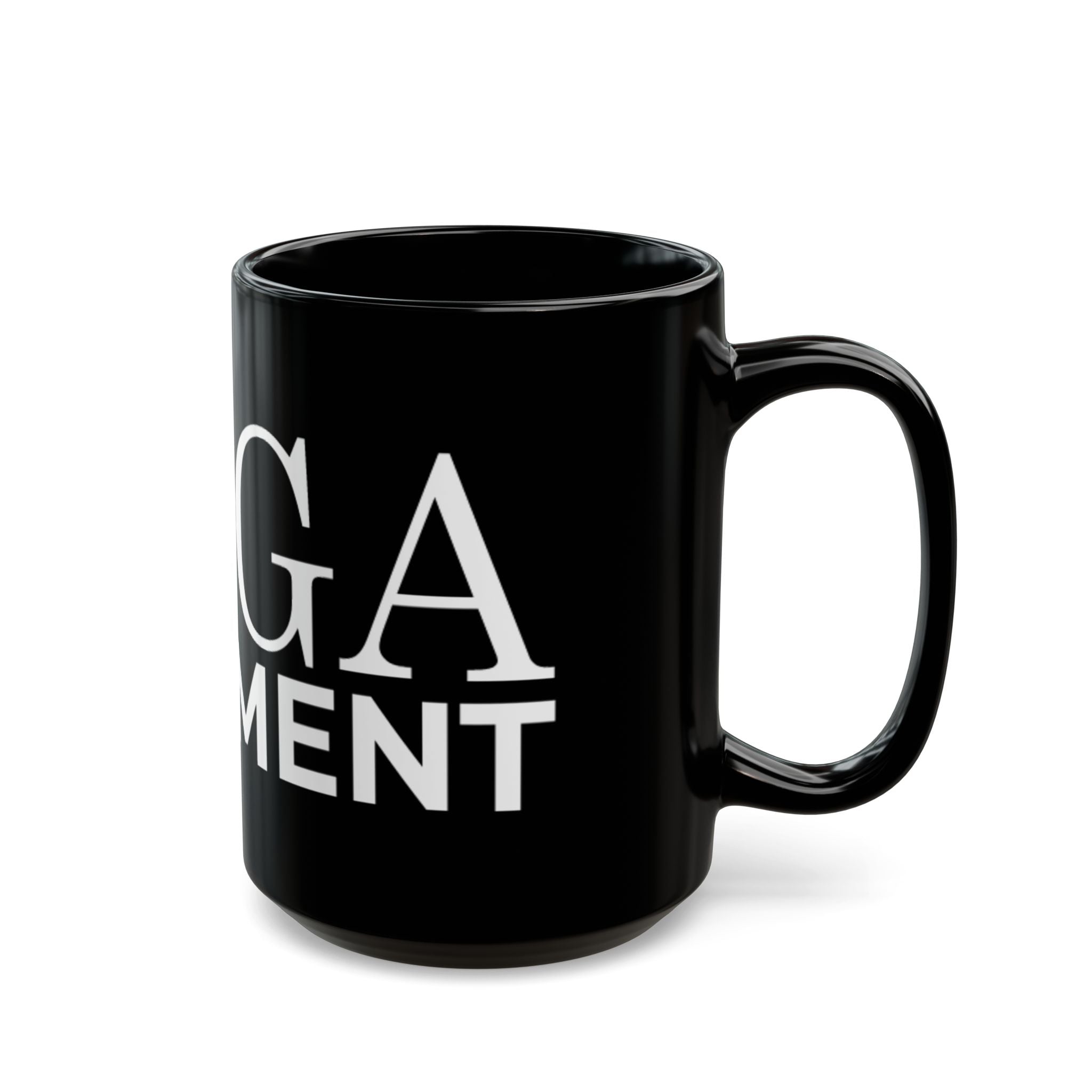 Mega Movement Black Mug - Empowering Drinkware for Motivation, Inspirational Gift, Coffee Lover, Office Decor, Tea Mug - Mega Movement