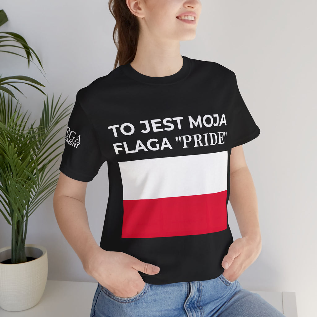Poland Pride Flag Unisex Tee, Patriotic Pride Shirt, Short Sleeve T-Shirt, Gifts for Allies, Celebratory Apparel, Statement Tee - Mega Movement