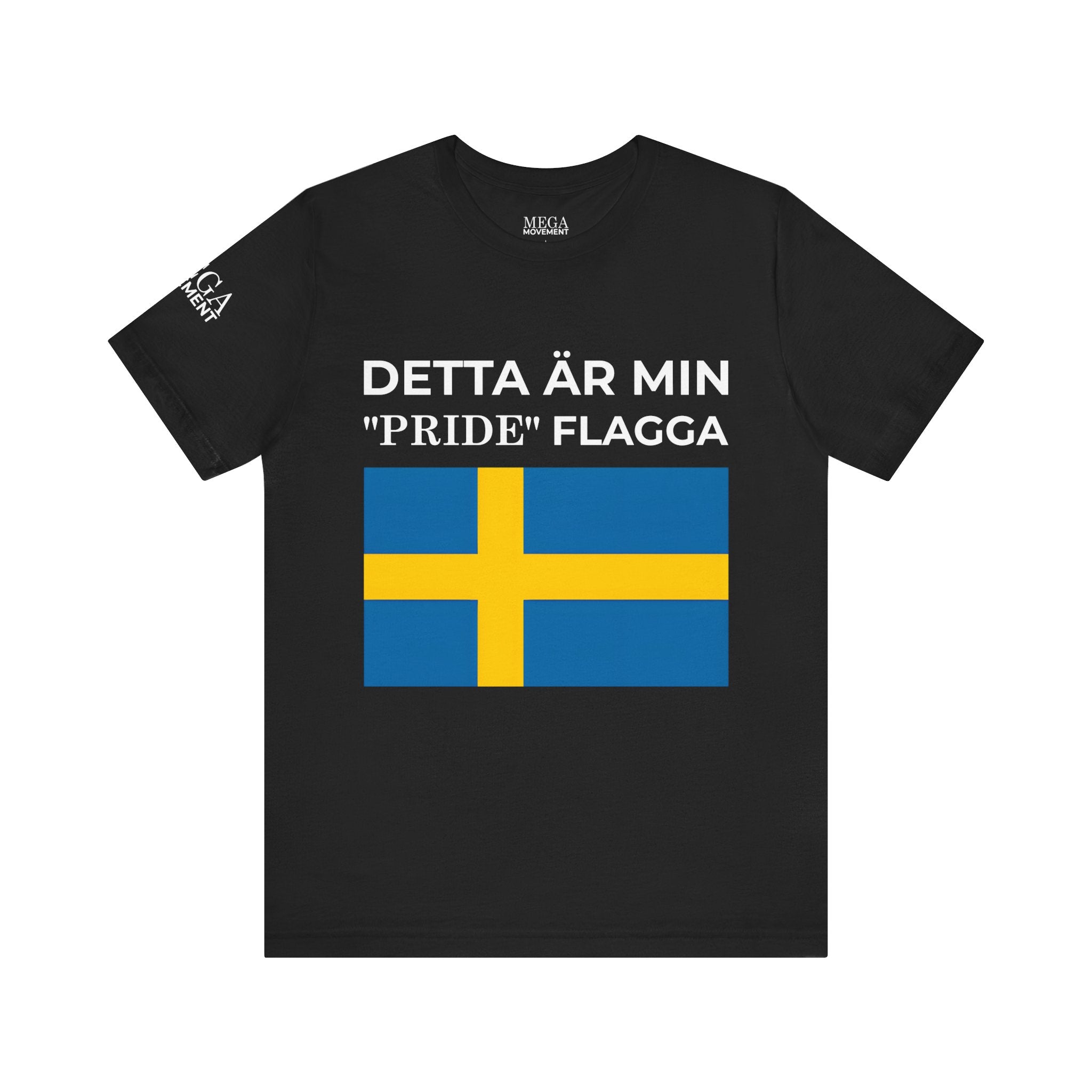 Swedish Flag Unisex Jersey Tee, Casual T-Shirt, Gifts for Sweden Lovers, Summer Style, Travel Apparel, National Day Wear - Mega Movement