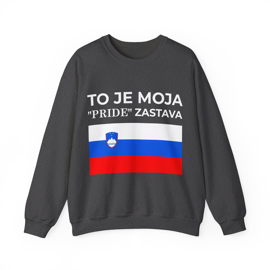 Slovenia Pride Flag Crewneck Sweatshirt, Unisex Sweatshirt, Colorful Pride Celebration - Mega Movement