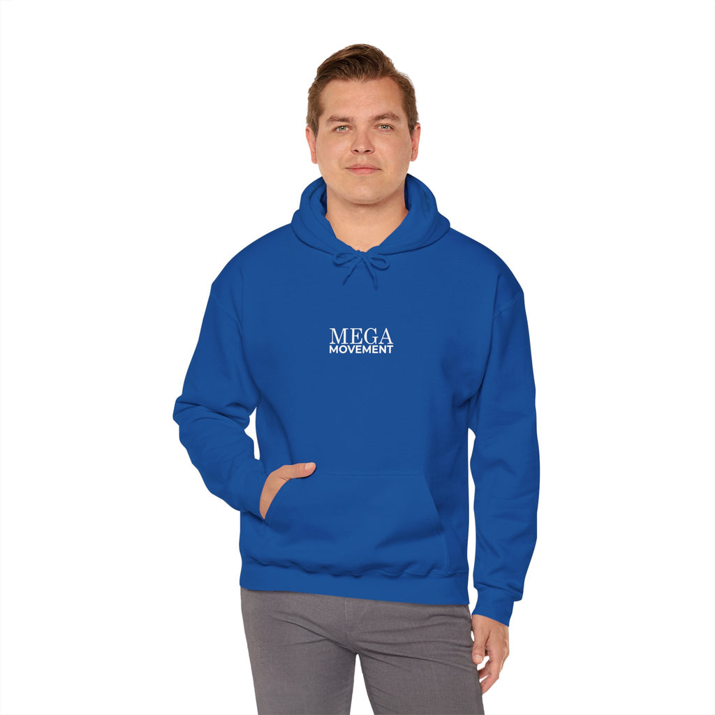 Mega Movement 1984 IS Now Unisex Heavy Blend Hoodie | Cozy Streetwear for Activists, Ideal for Gifts, Protest Wear, Casual Style, Comfy Fashion - Mega Movement