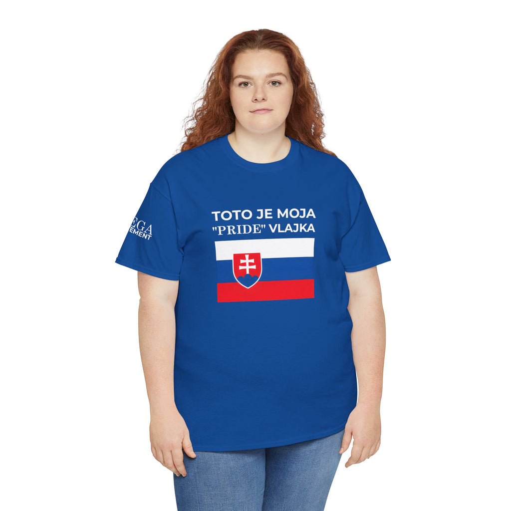 Slovak Flag Tee ( Small Print ) — "Toto je moja 'Pride' vlajka"