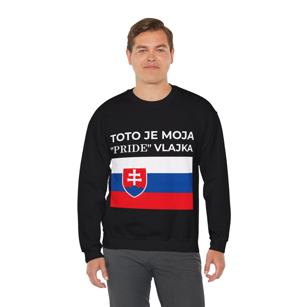 Slovakia Pride Flag Crewneck Sweatshirt, Unisex Sweatshirt, Comfortable Casual Wear - Mega Movement