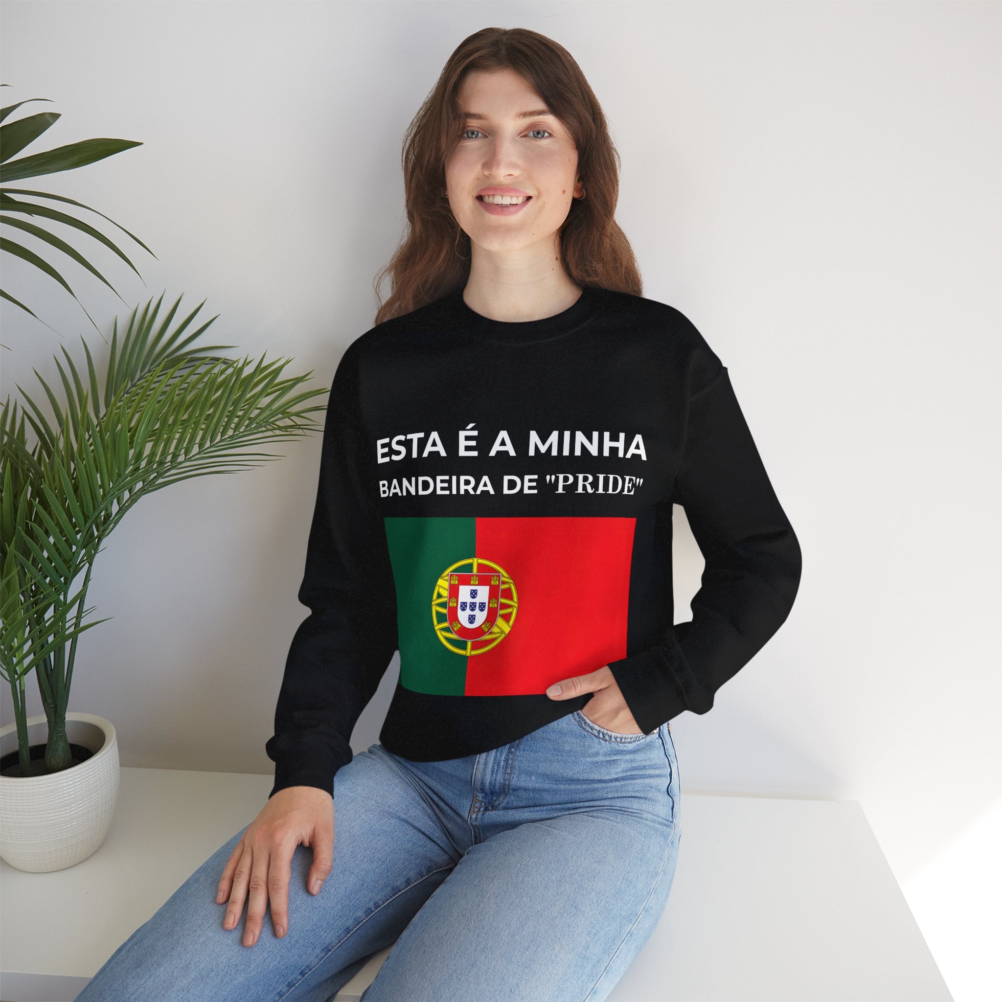 Portugal Pride Sweatshirt, Unisex Crewneck, Flag Design, Comfortable Gift for Celebrations - Mega Movement