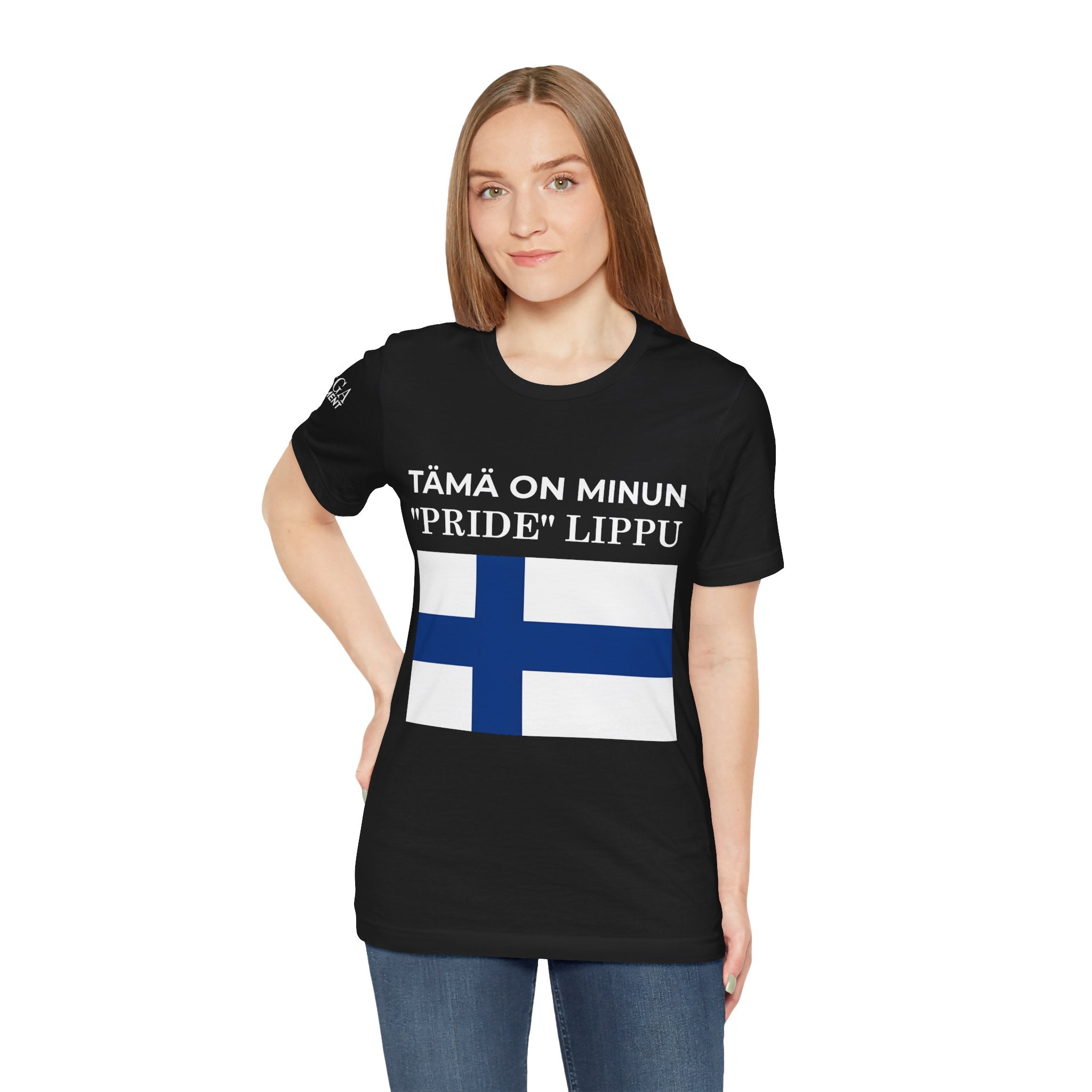 Finland Pride Flag Tee, Unisex Jersey T-Shirt for Patriot Pride, Finnish Pride Apparel, Comfortable Casual Wear, Statement Clothing - Mega Movement