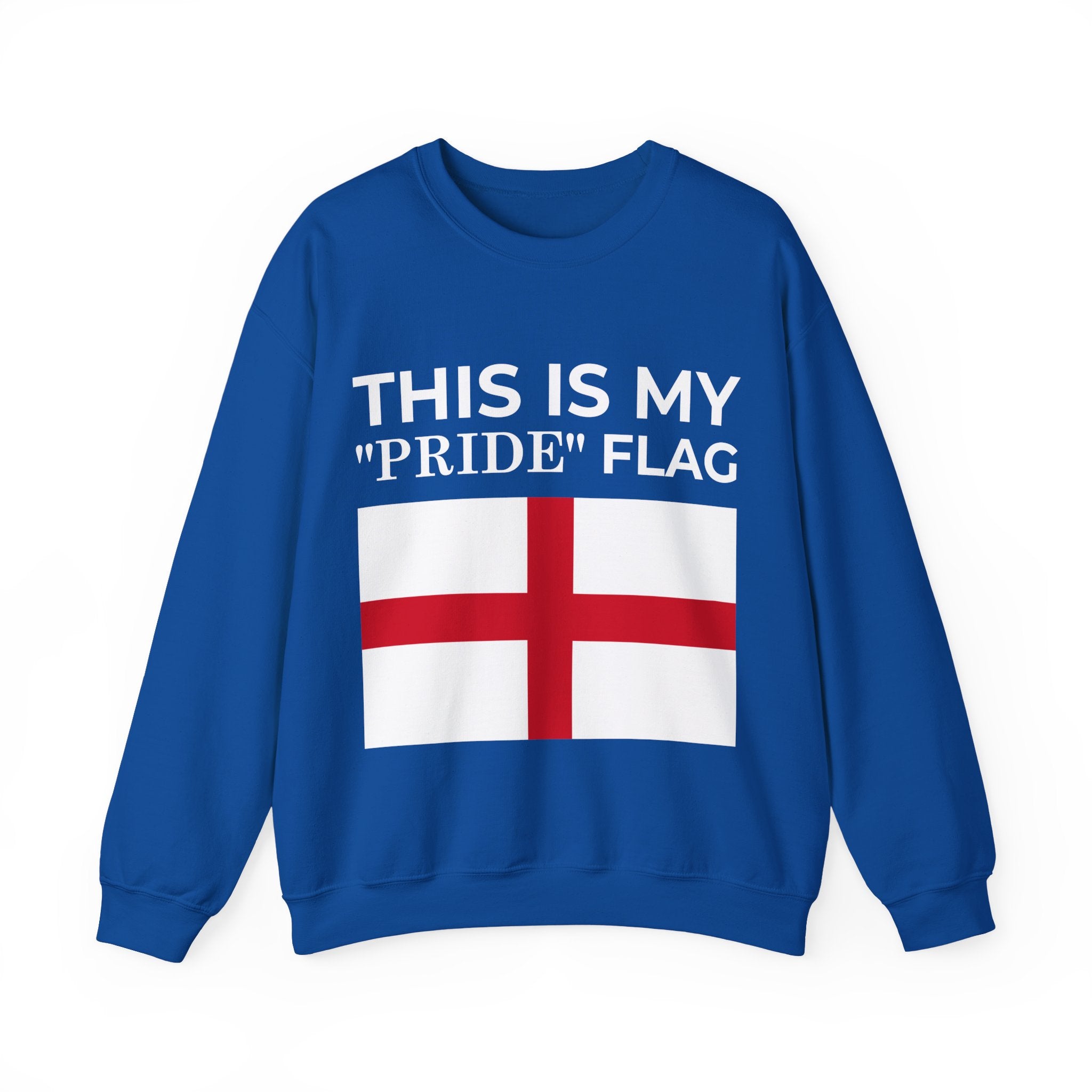 English Pride Flag Sweatshirt, Unisex Crewneck Sweatshirt, Statement Clothing - Mega Movement