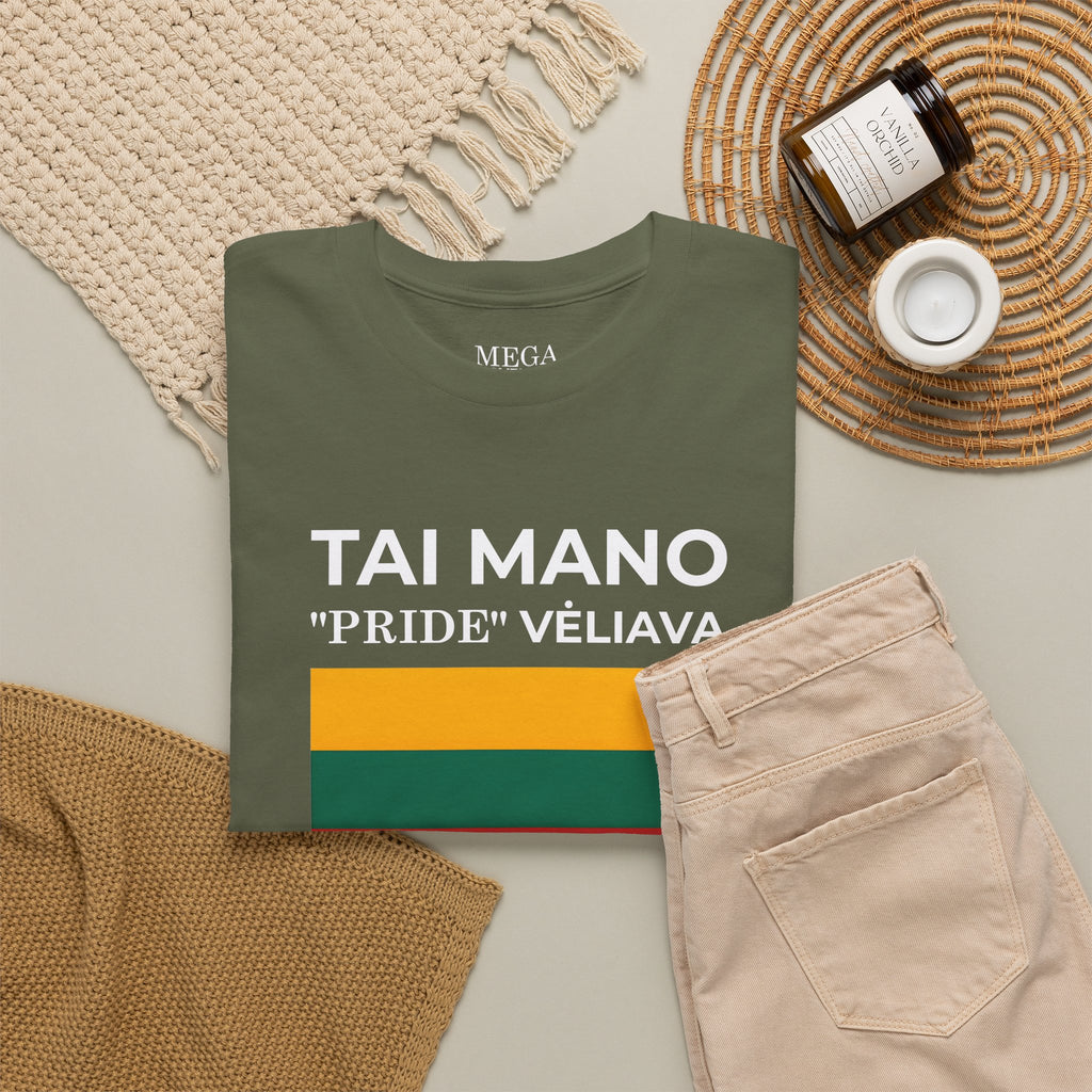 Tai Mano Pride Tee ( Small Print ) — Lithuanian Flag Graphic T-Shirt