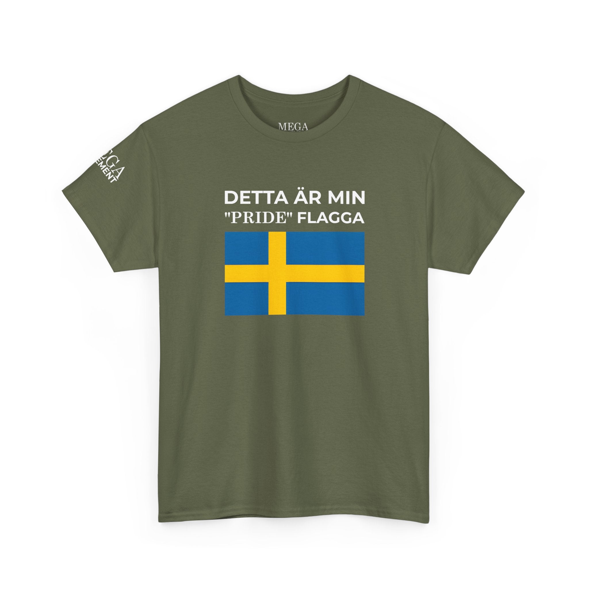 Sweden Pride T-Shirt ( Small Print ) — "Detta är min Pride-flagga" Tee